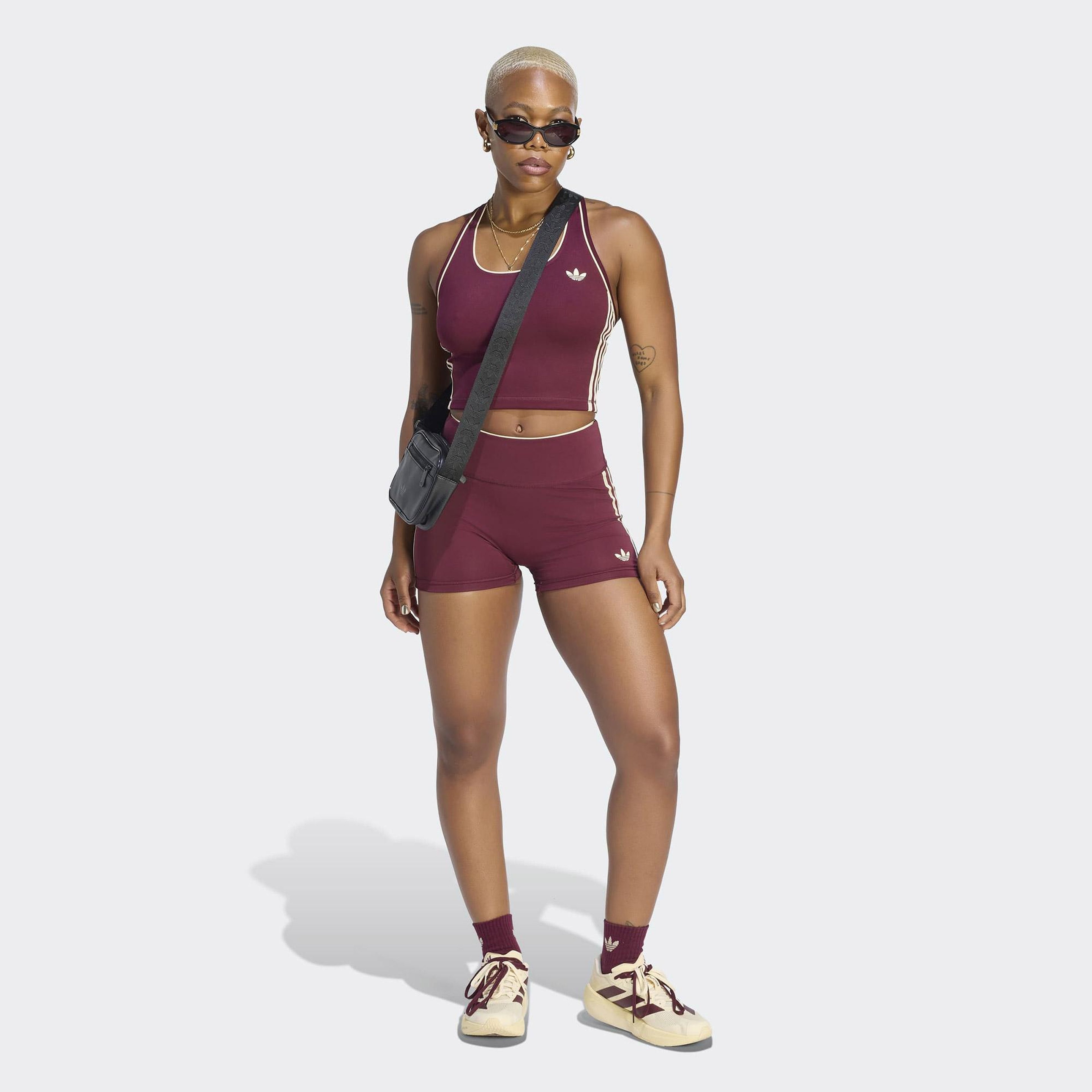 adidas Originals Sport Kadın Bordo Crop