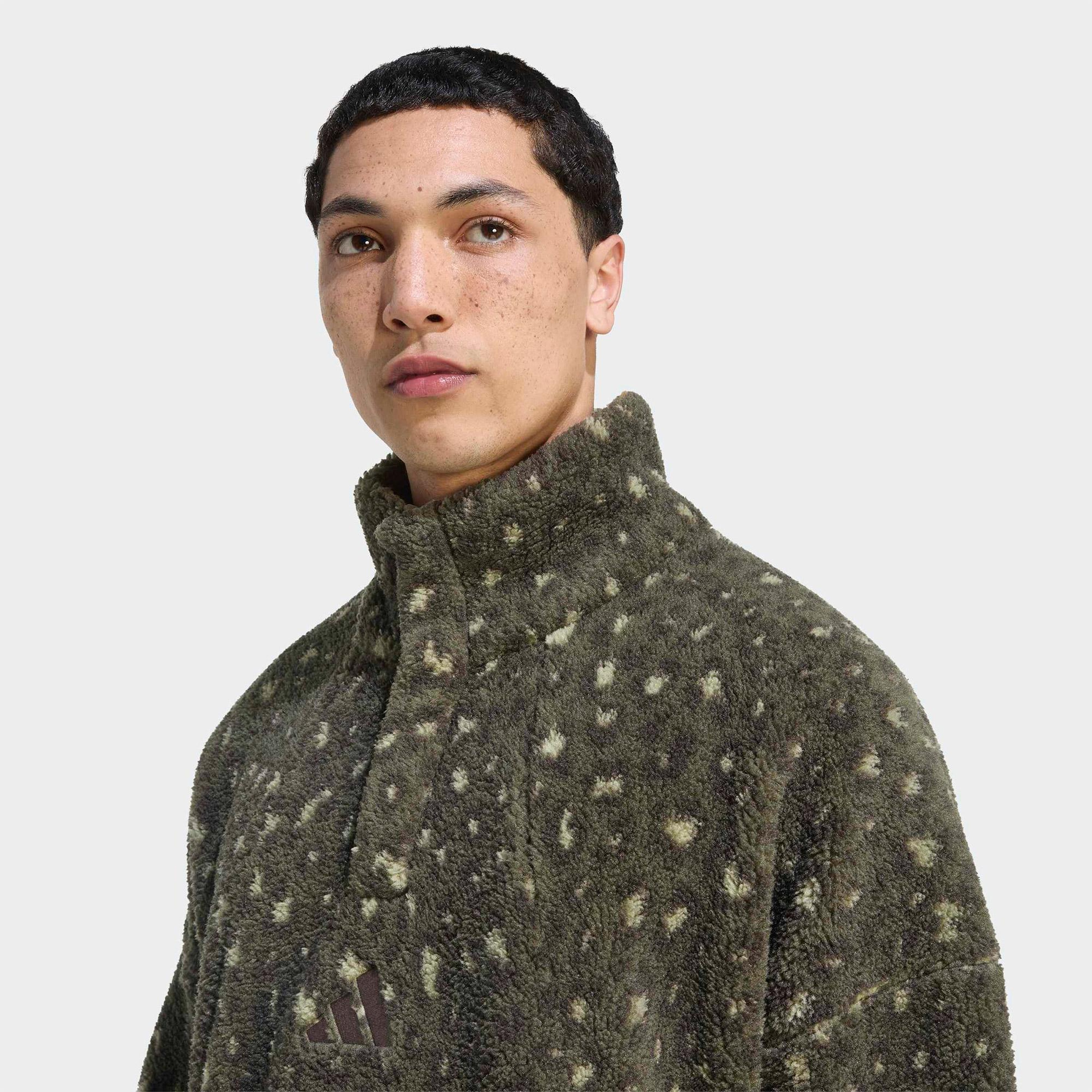 adidas Terrex Climawarm Erkek Yeşil Polar Sweatshirt