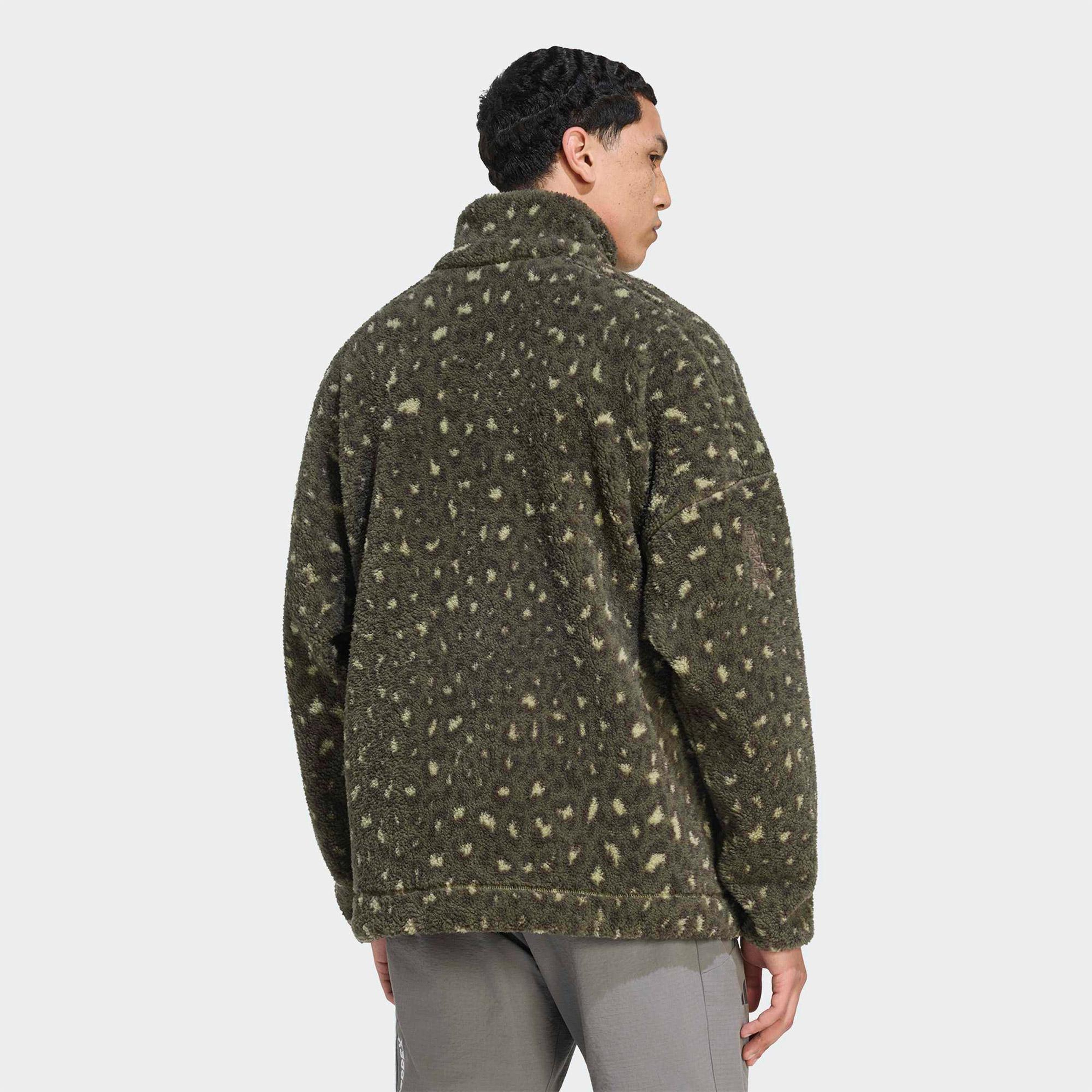 adidas Terrex Climawarm Erkek Yeşil Polar Sweatshirt