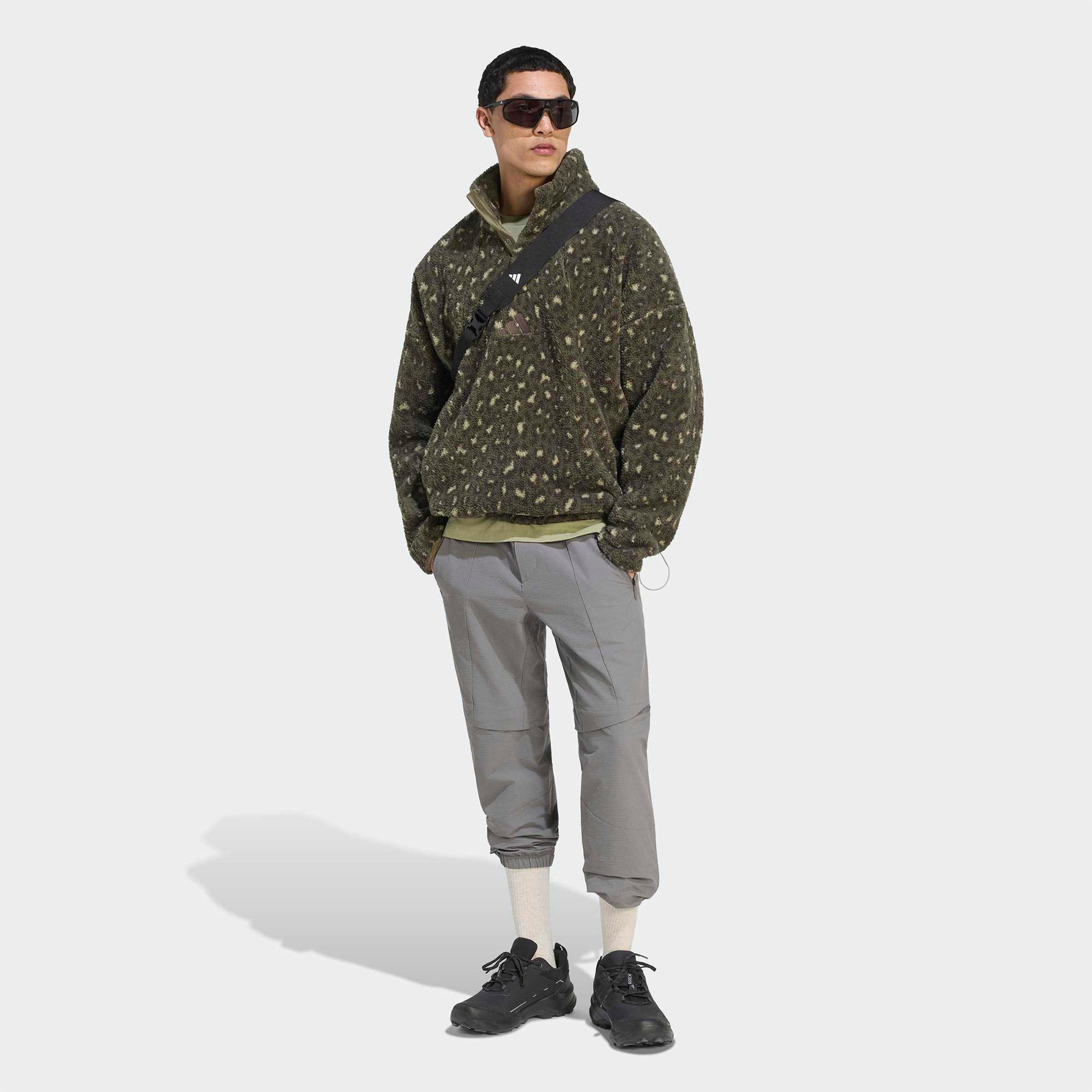 adidas Terrex Climawarm Erkek Yeşil Polar Sweatshirt