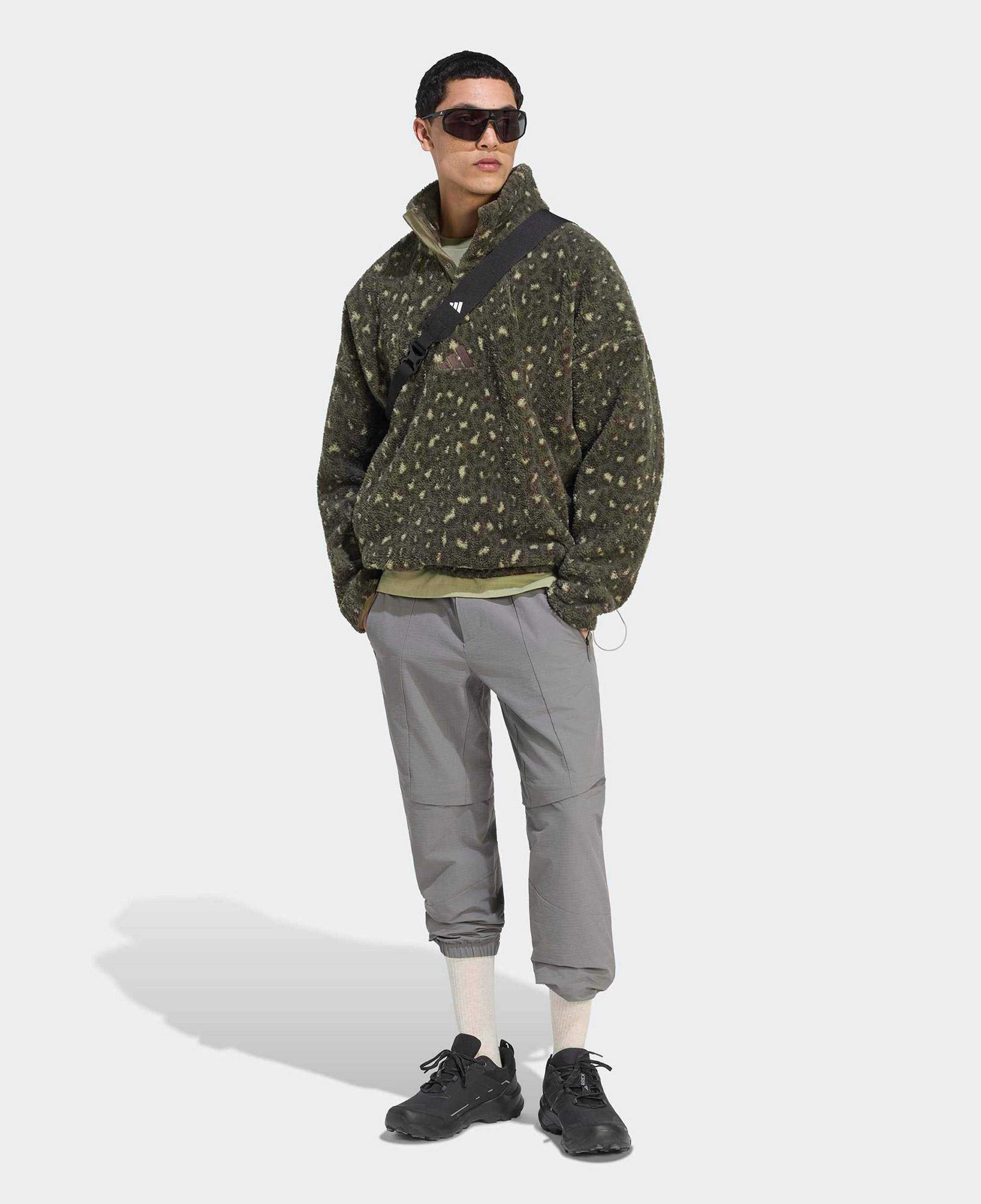 adidas Terrex Climawarm Erkek Yeşil Polar Sweatshirt