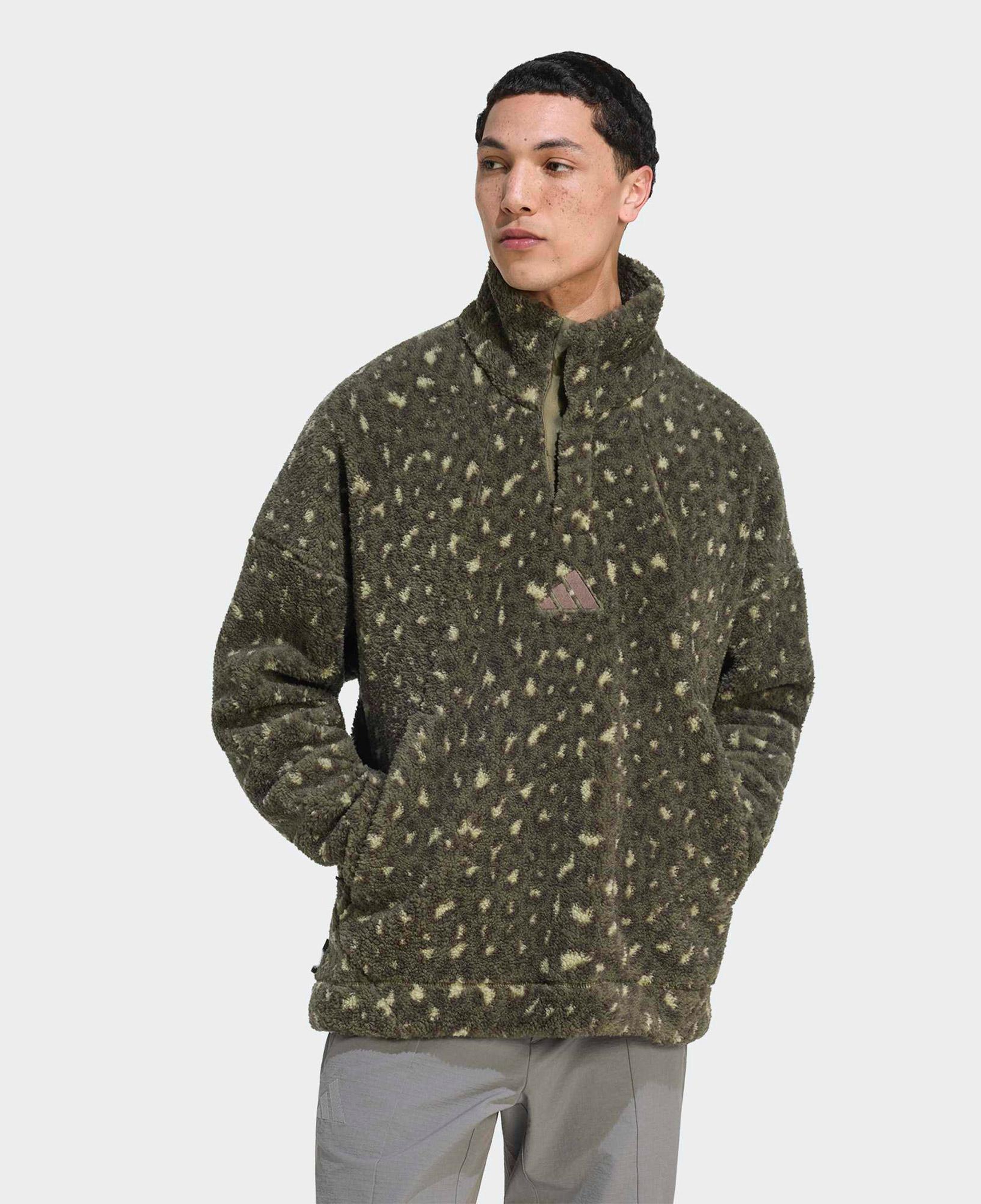 adidas Terrex Climawarm Erkek Yeşil Polar Sweatshirt