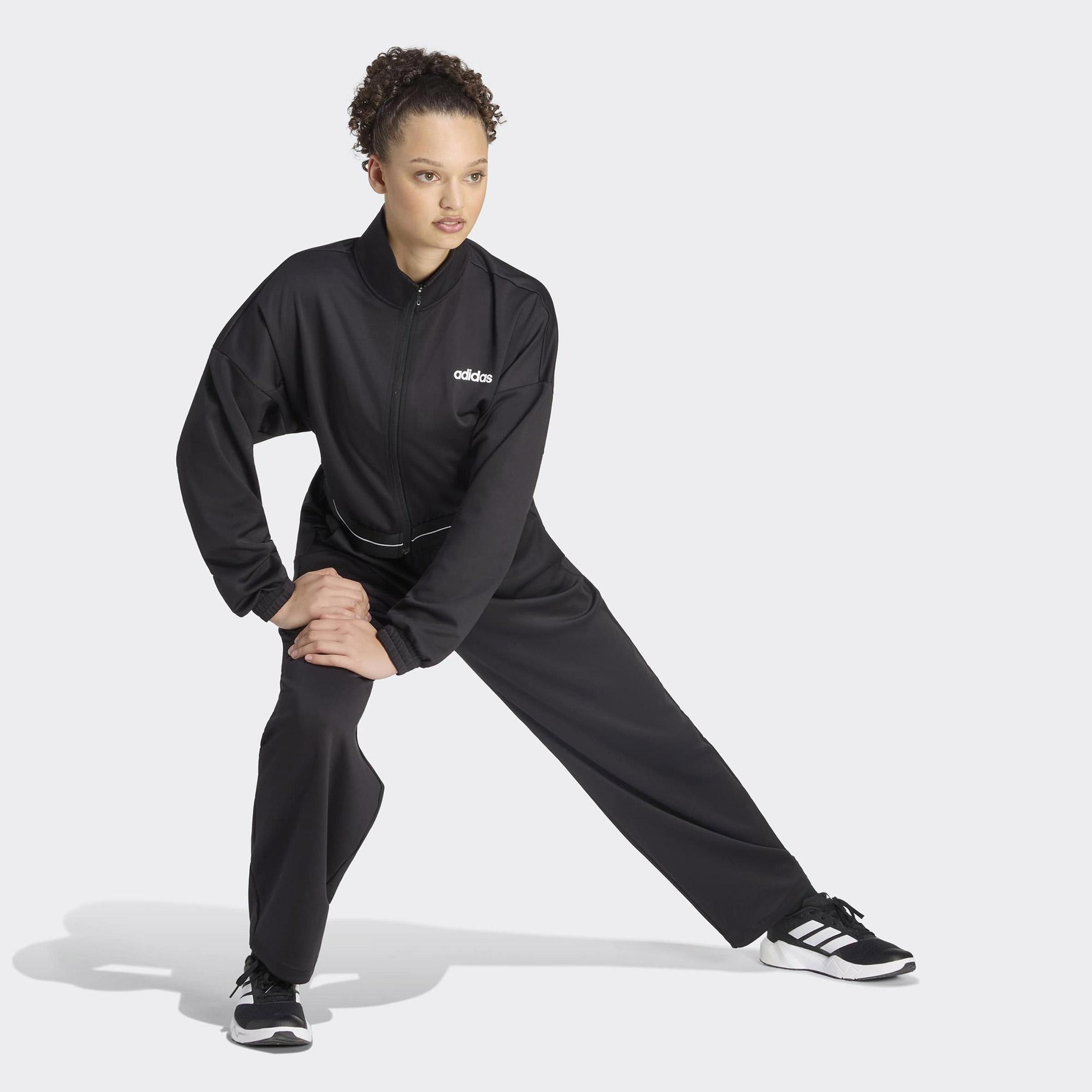 adidas Hyperglam Cropped Kadın Siyah Sweatshirt