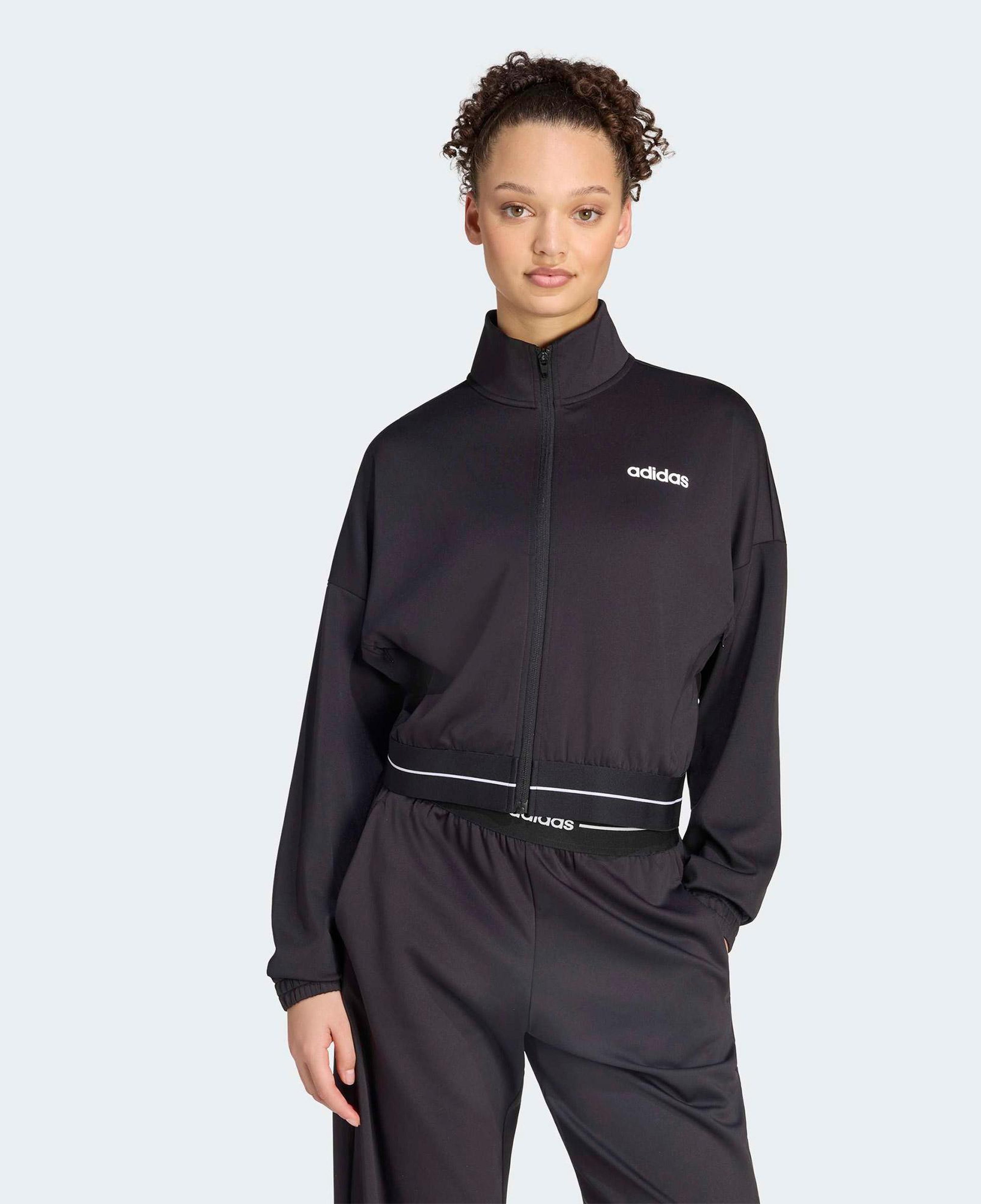 adidas Hyperglam Cropped Kadın Siyah Sweatshirt
