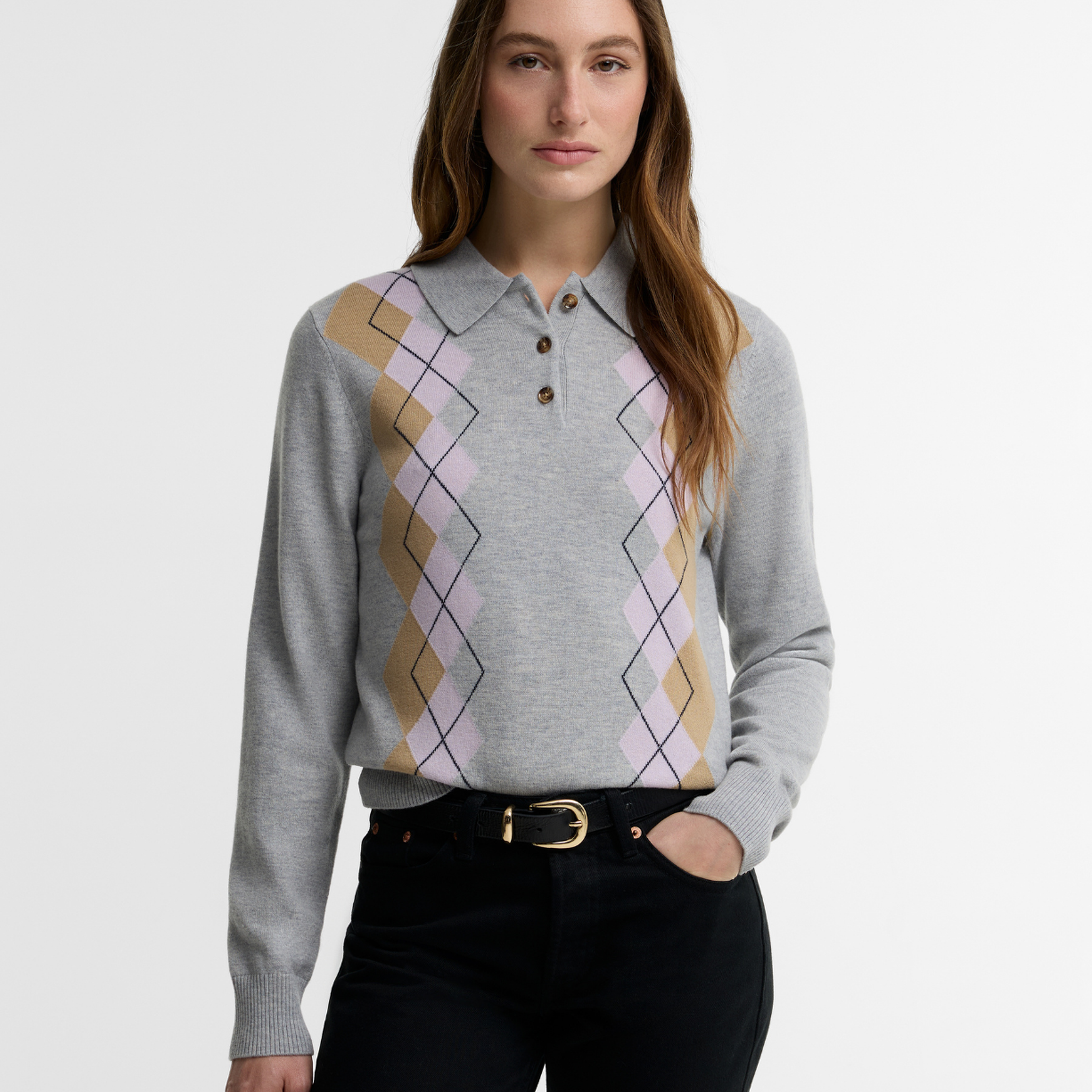 Barbour Fawne Knitted Kazak