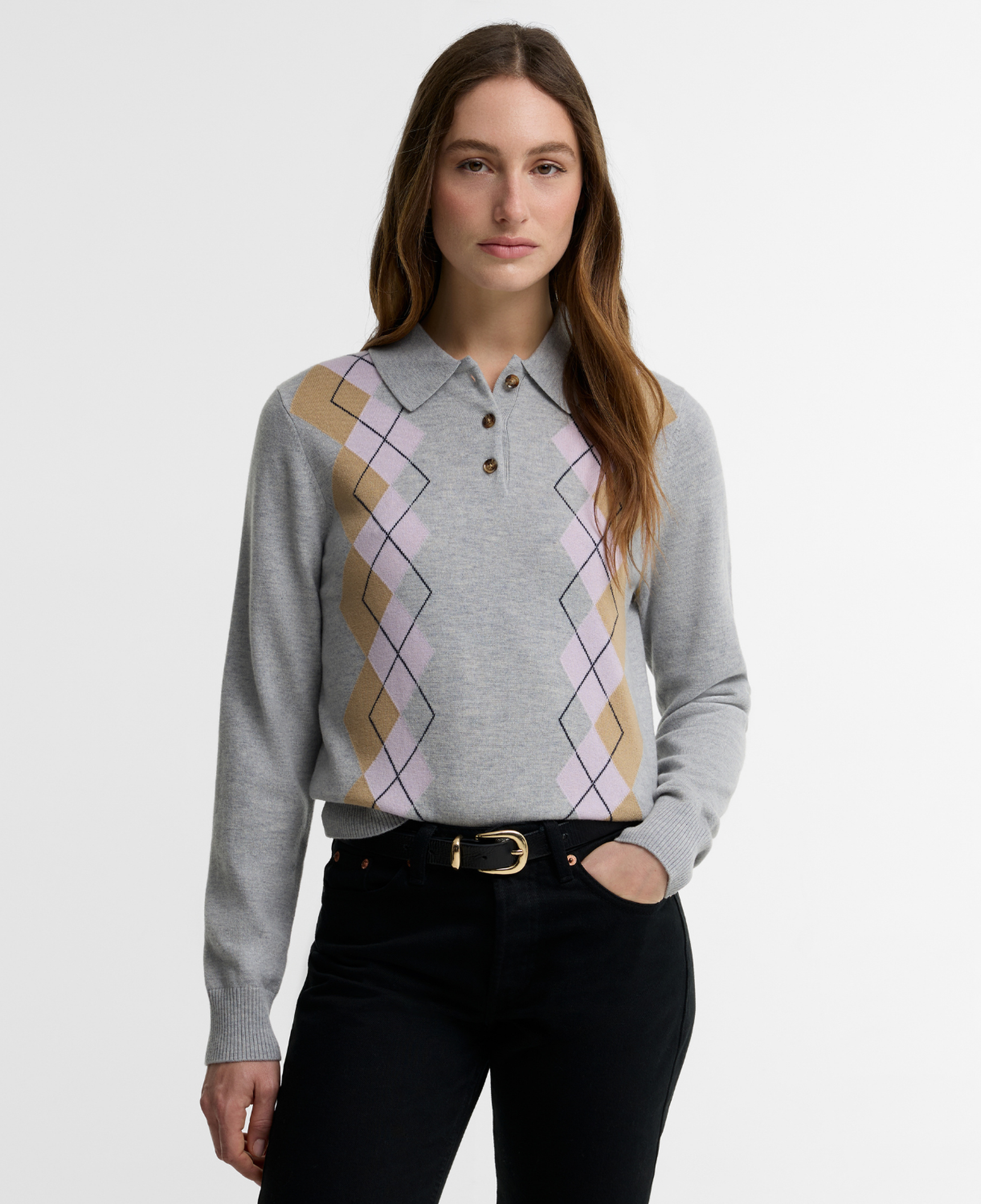 Barbour Fawne Knitted Kazak