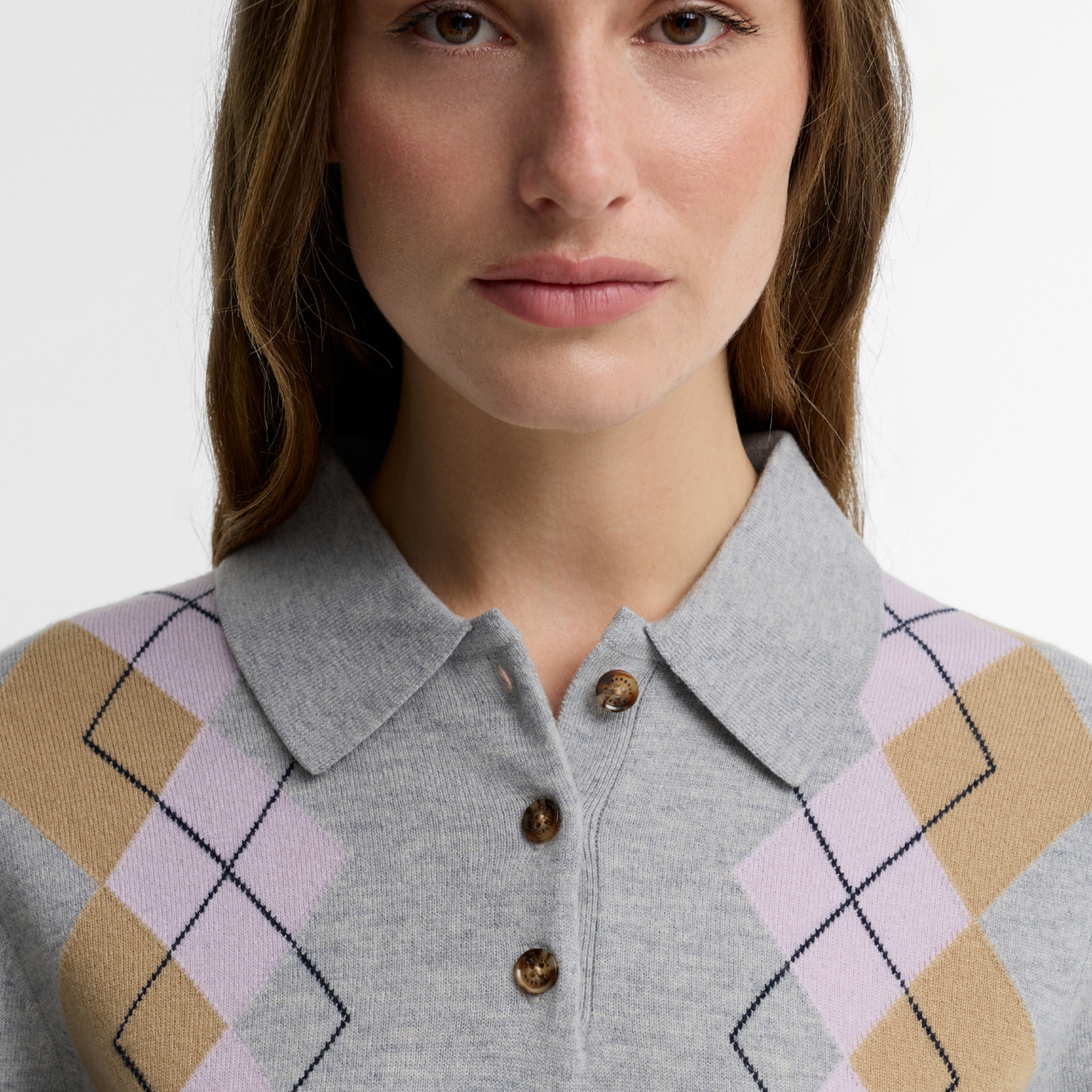 Barbour Fawne Knitted Kazak