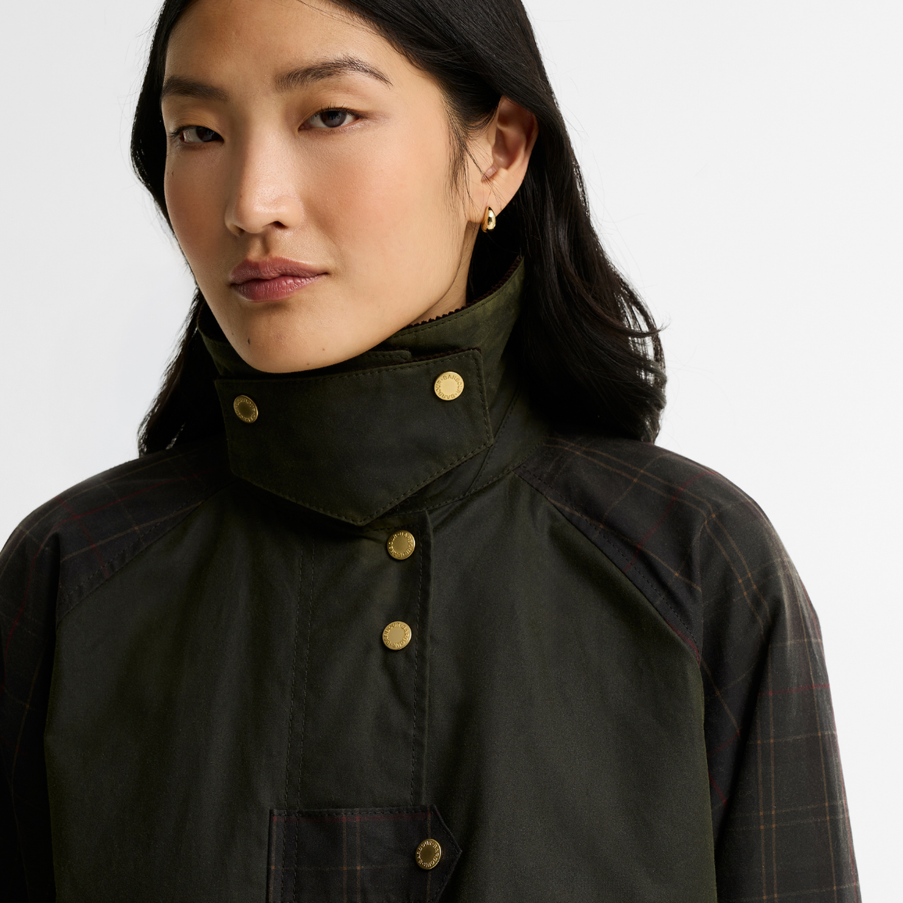Barbour Checked Kirklees Yağlı Ceket
