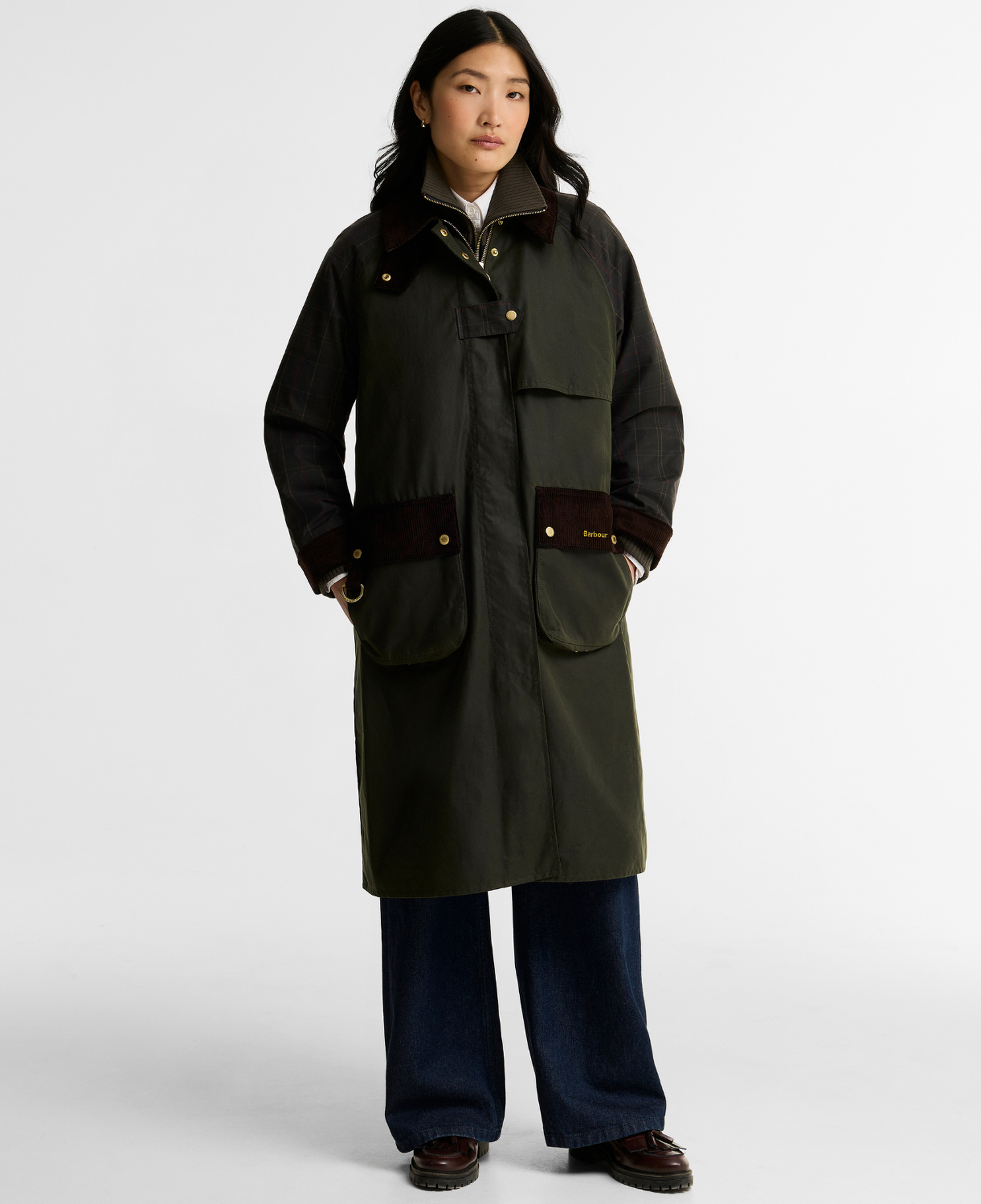 Barbour Checked Kirklees Yağlı Ceket