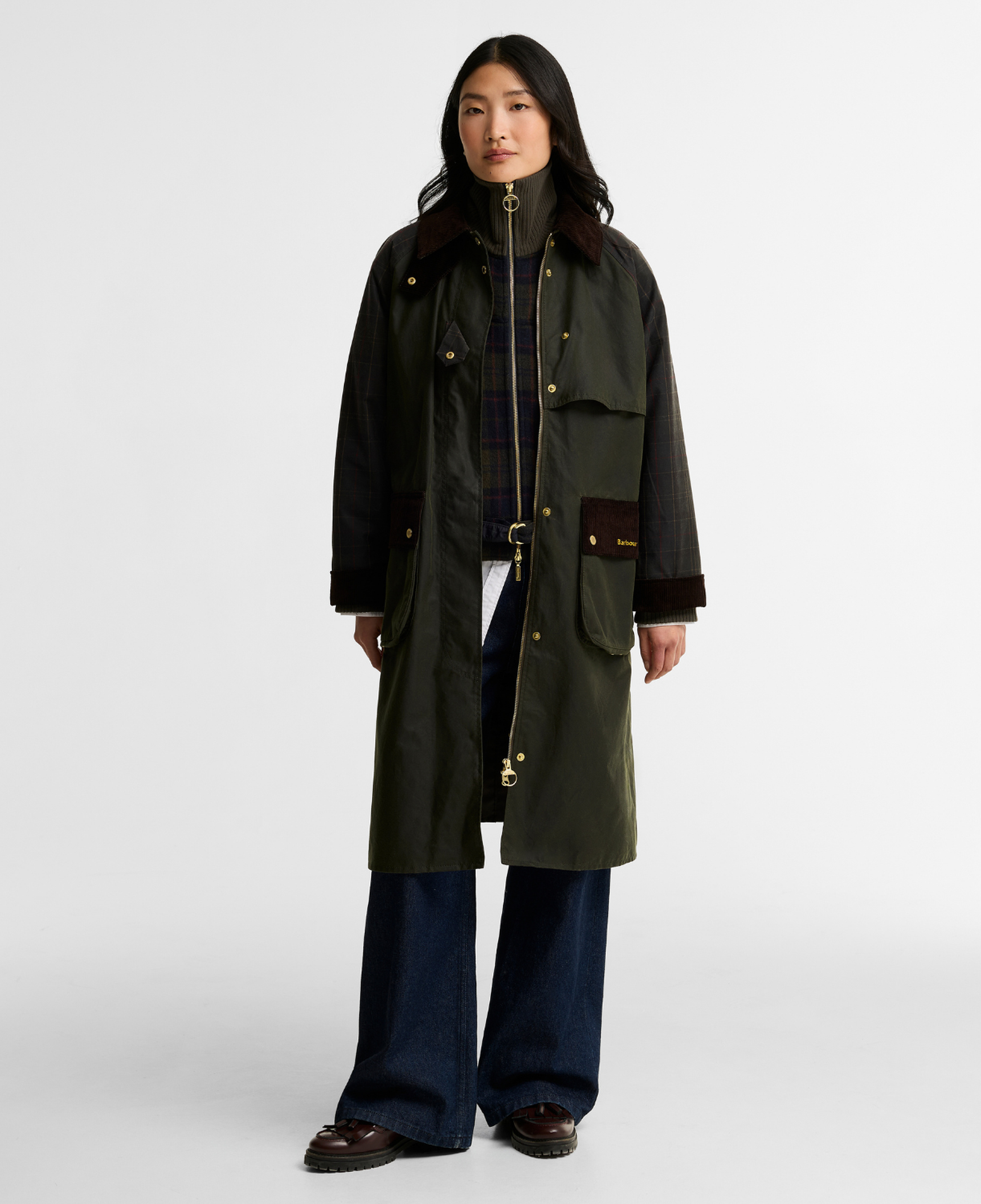 Barbour Checked Kirklees Yağlı Ceket