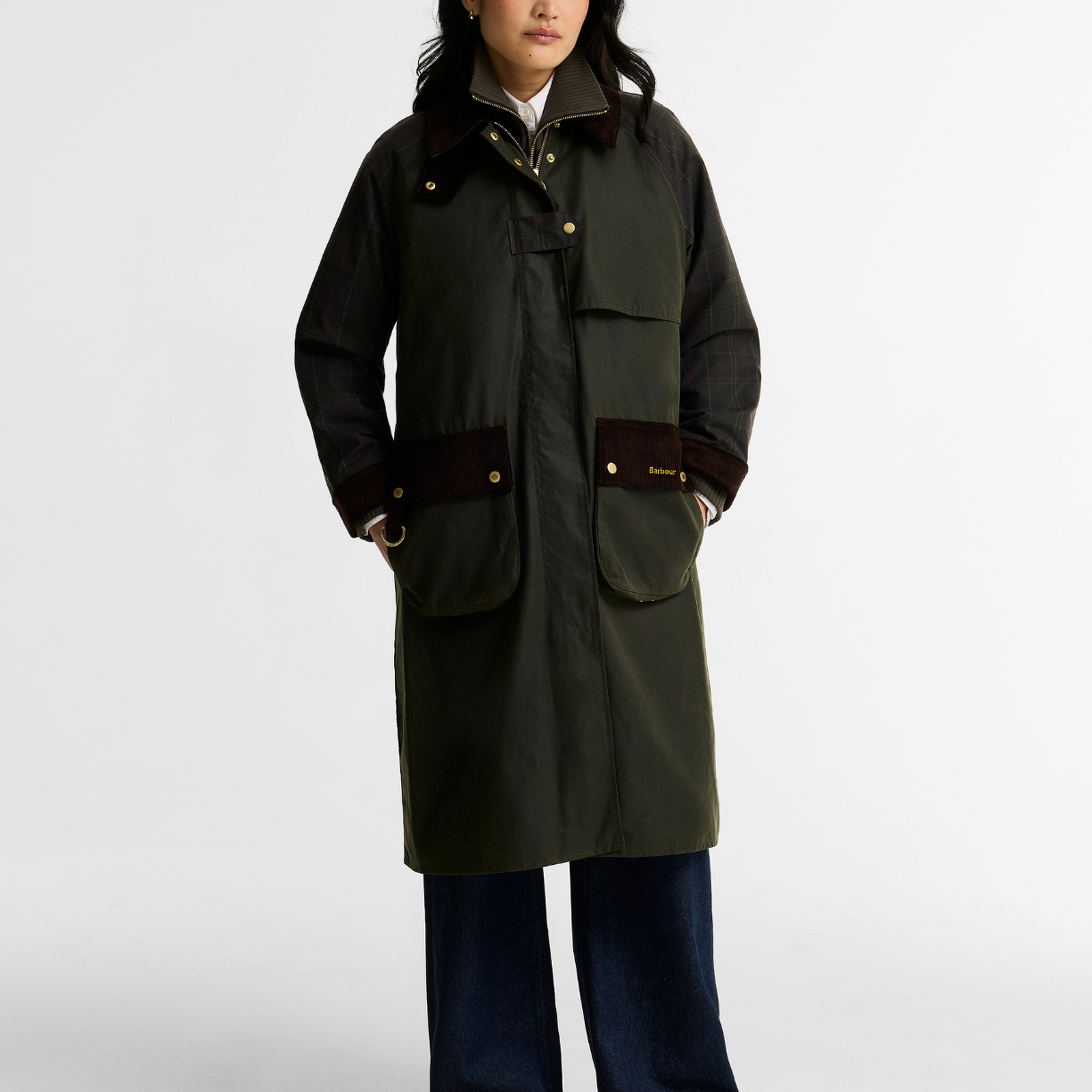 Barbour Checked Kirklees Yağlı Ceket