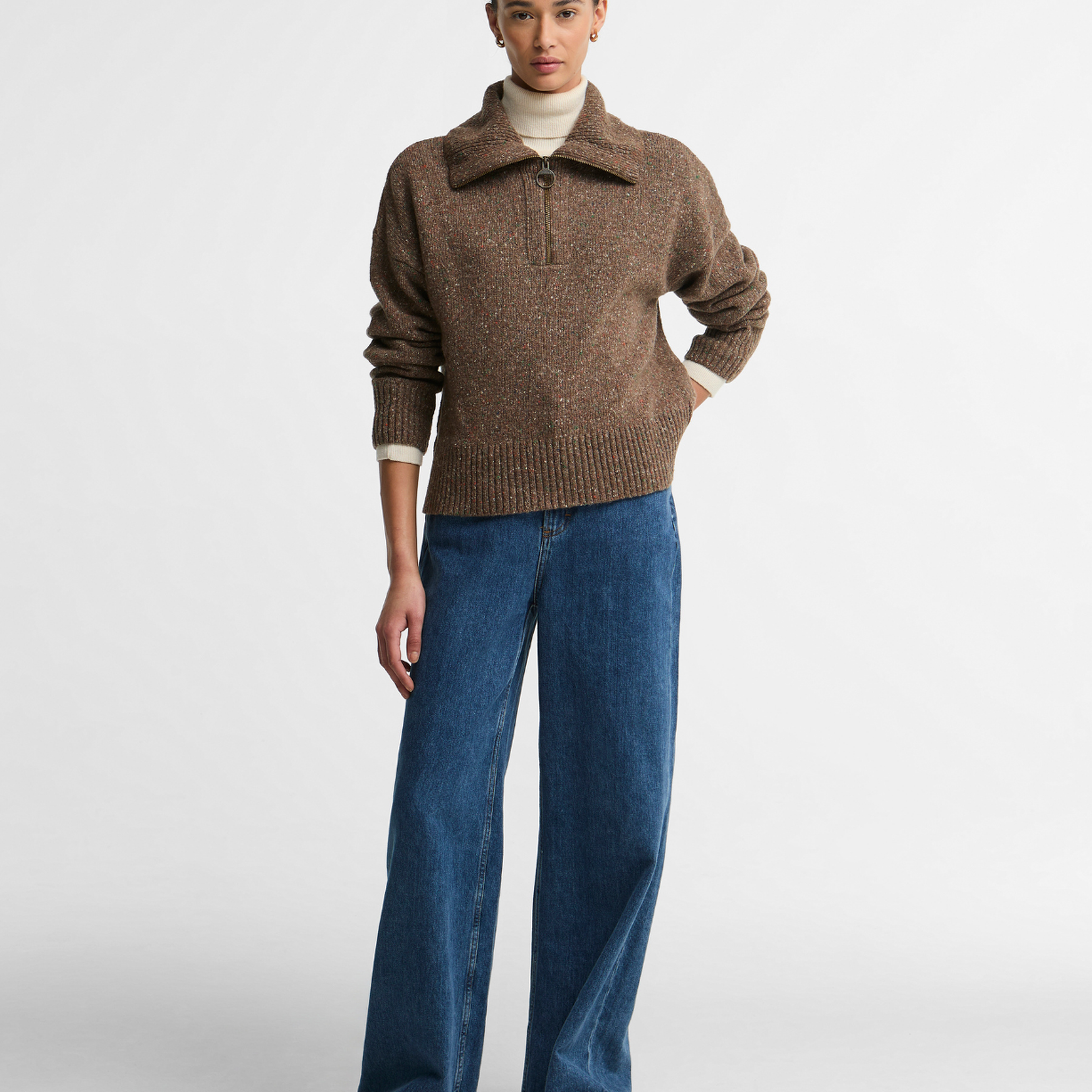 Barbour Lavensdale Half Zip Knitted Kazak