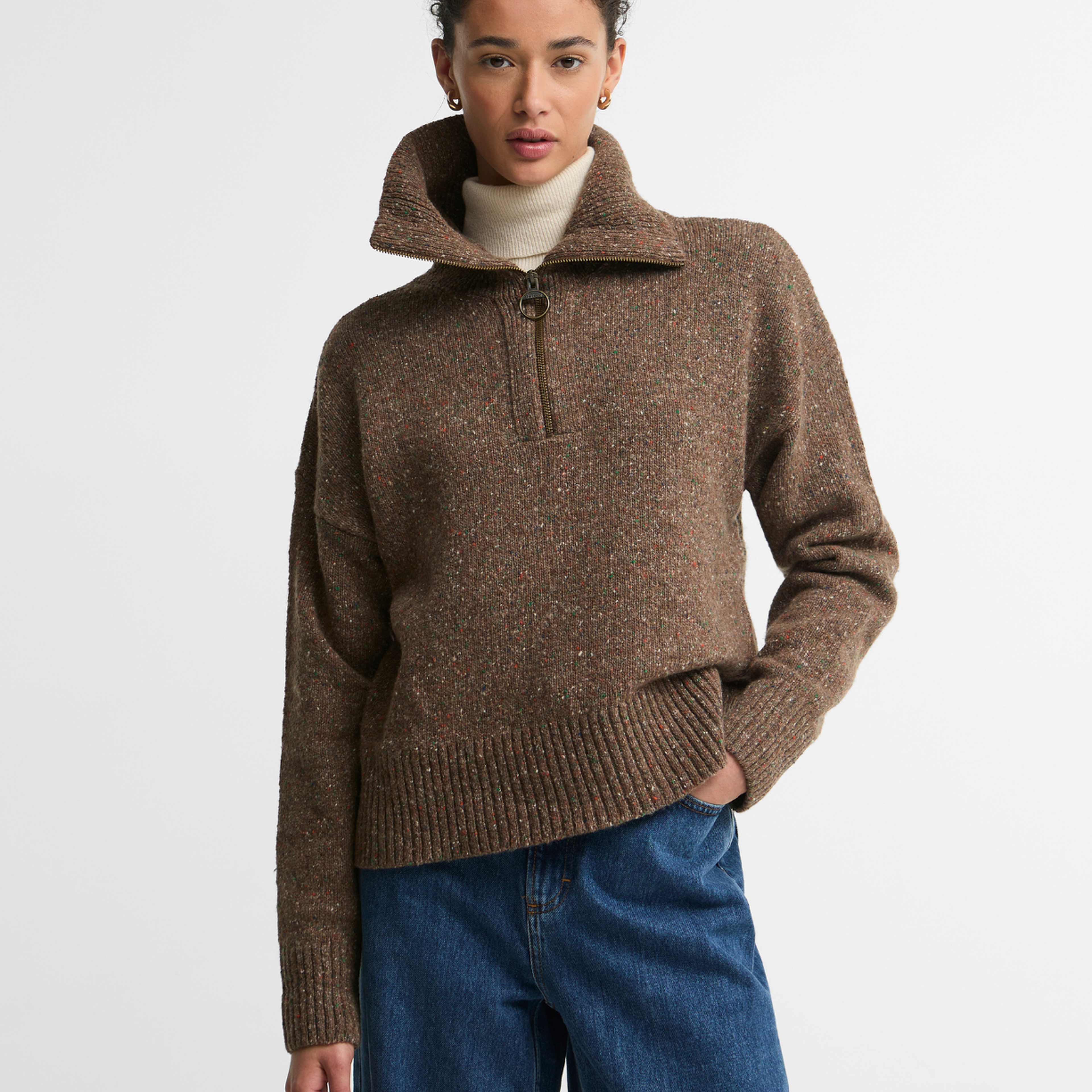 Barbour Lavensdale Half Zip Knitted Kazak