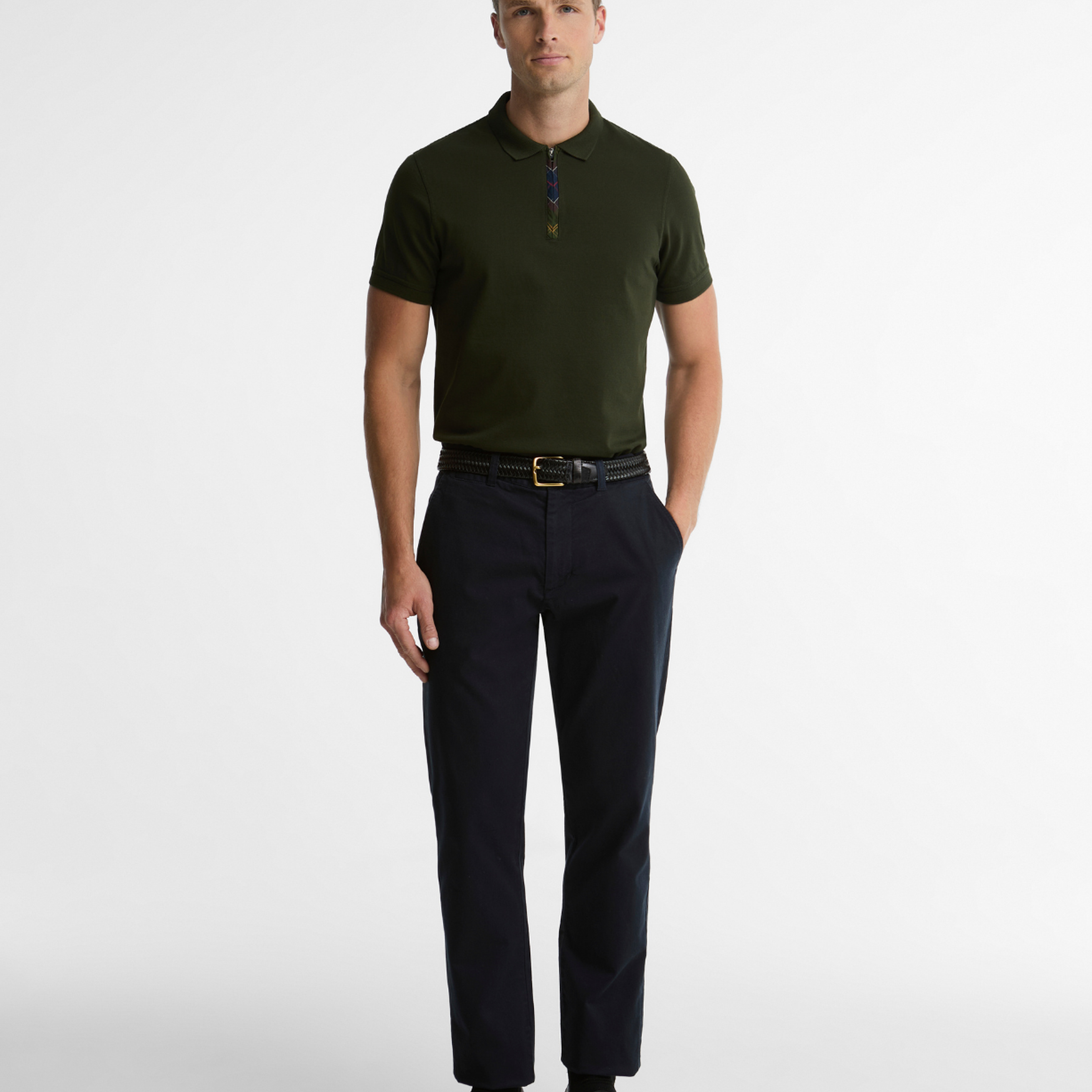 Barbour Stately Zip Polo Yaka