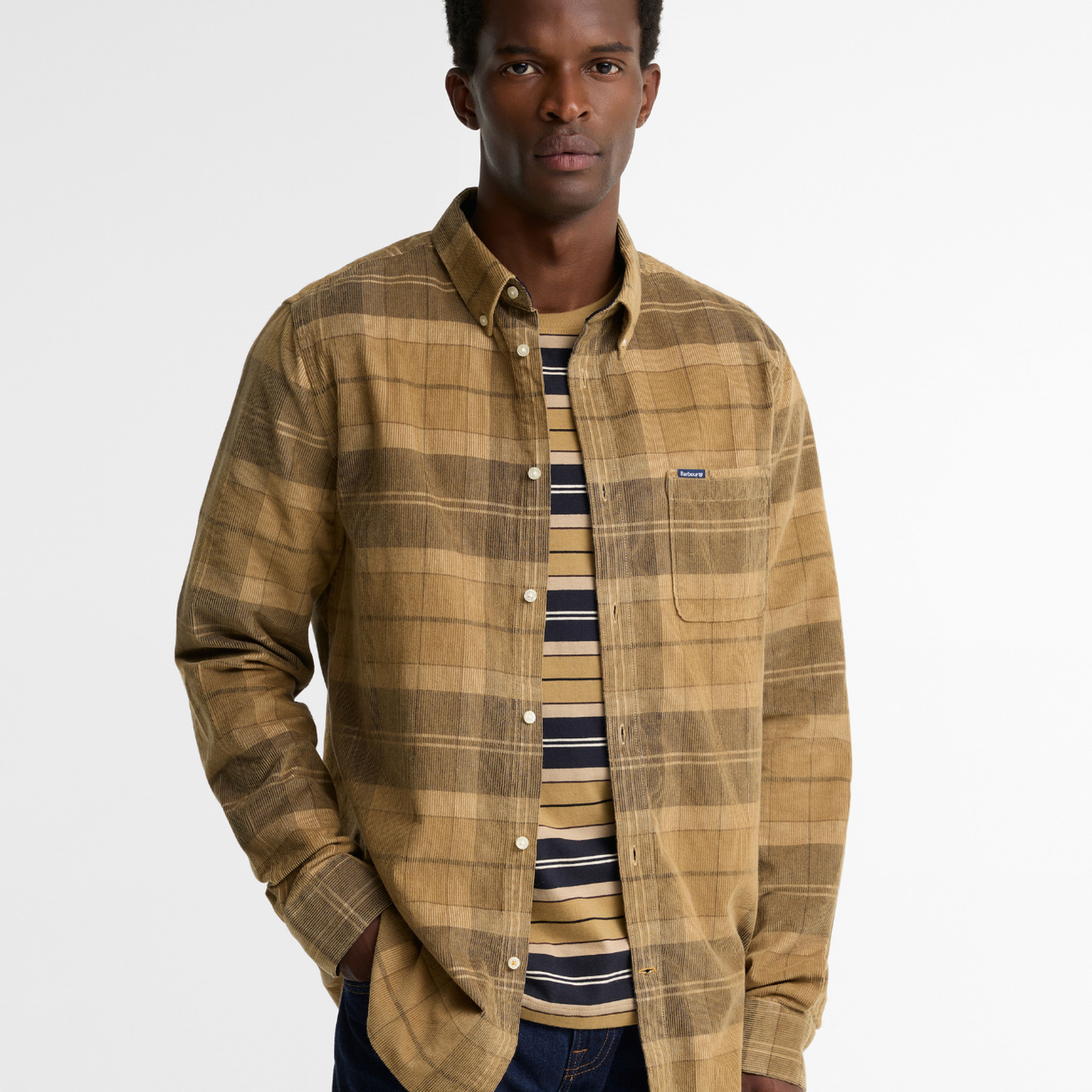 Barbour Blair Tailored Tartan Cord Gömlek