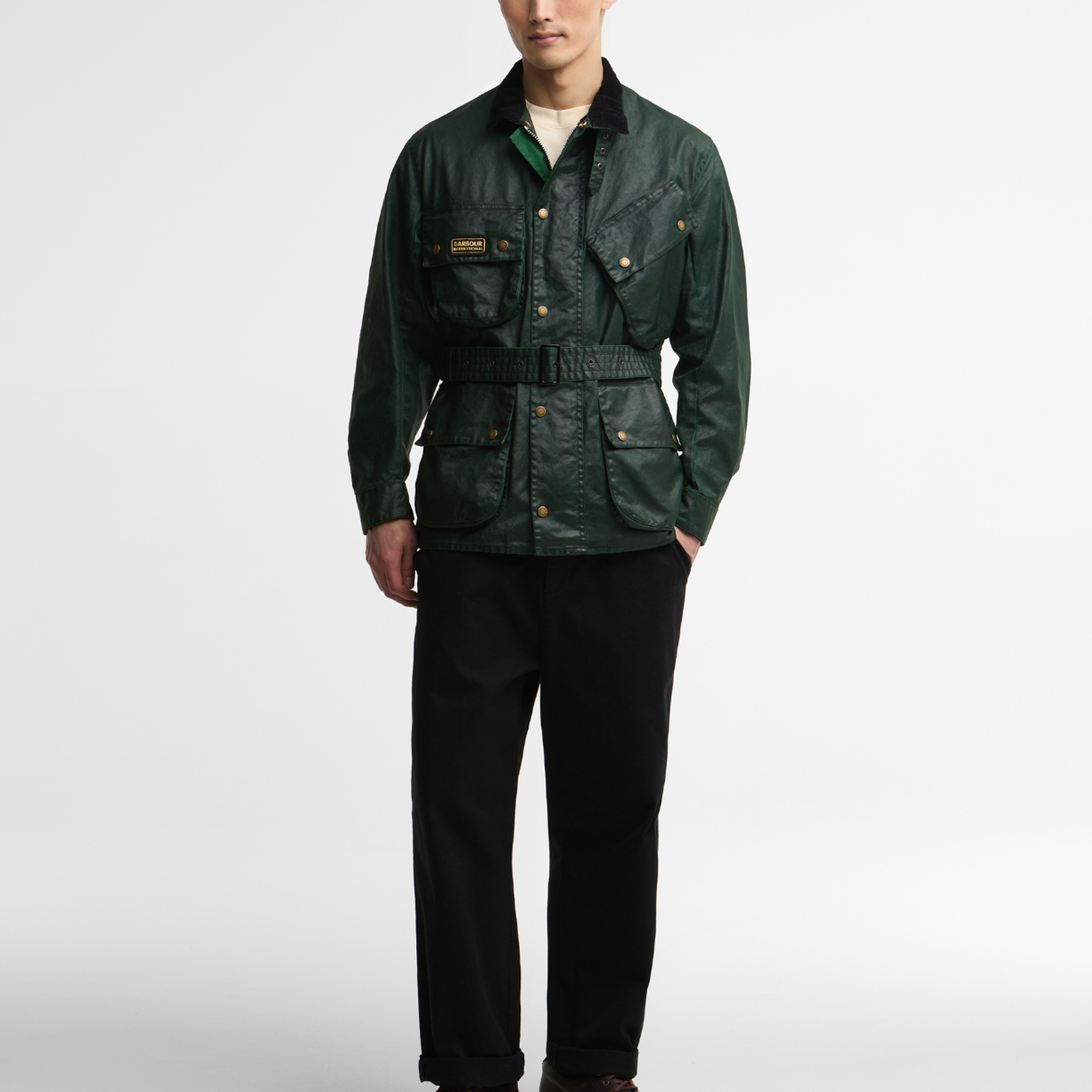 B.Intl Distressed 90th Anniversary Casual Ceket