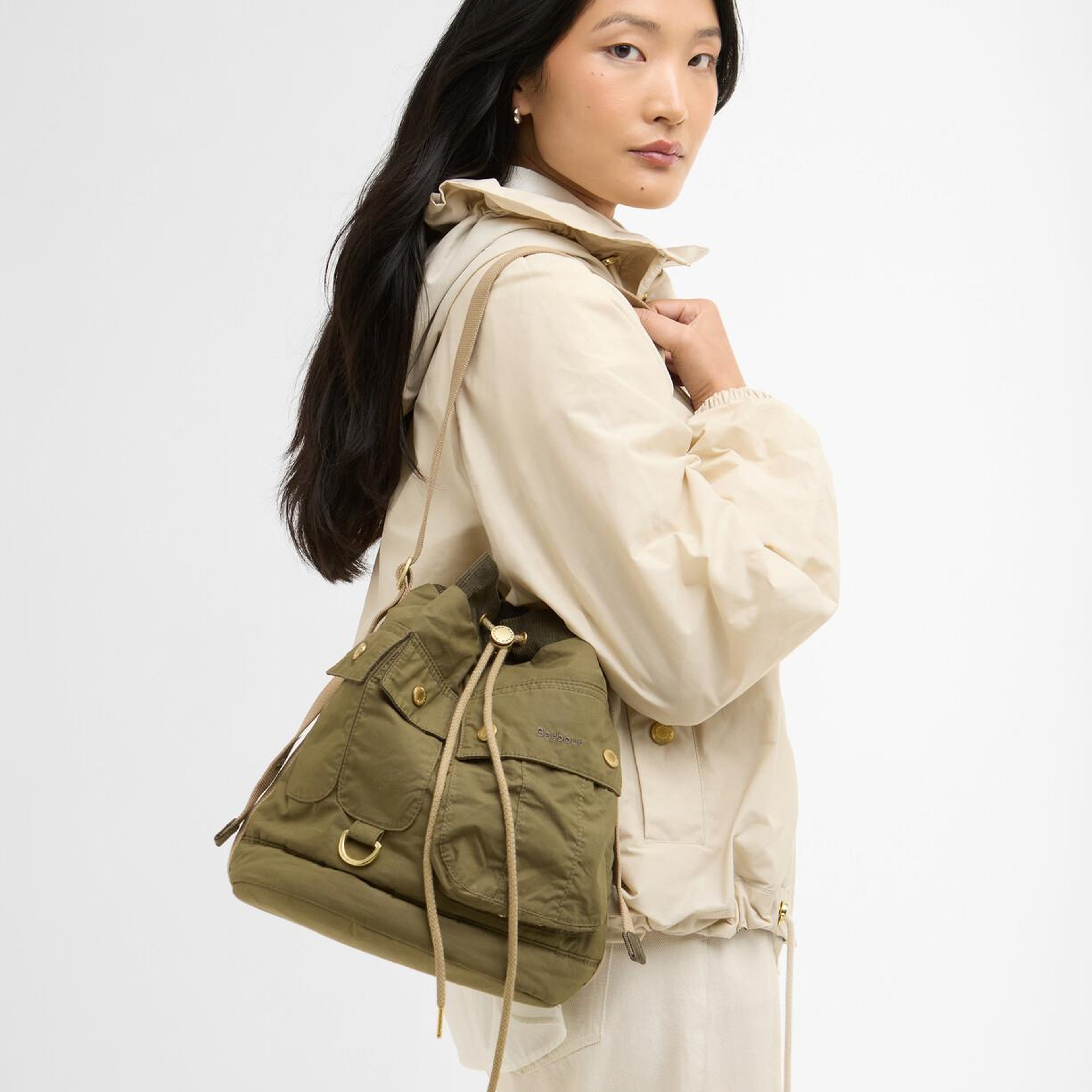 Barbour Mia Drawstring Kol Çantası