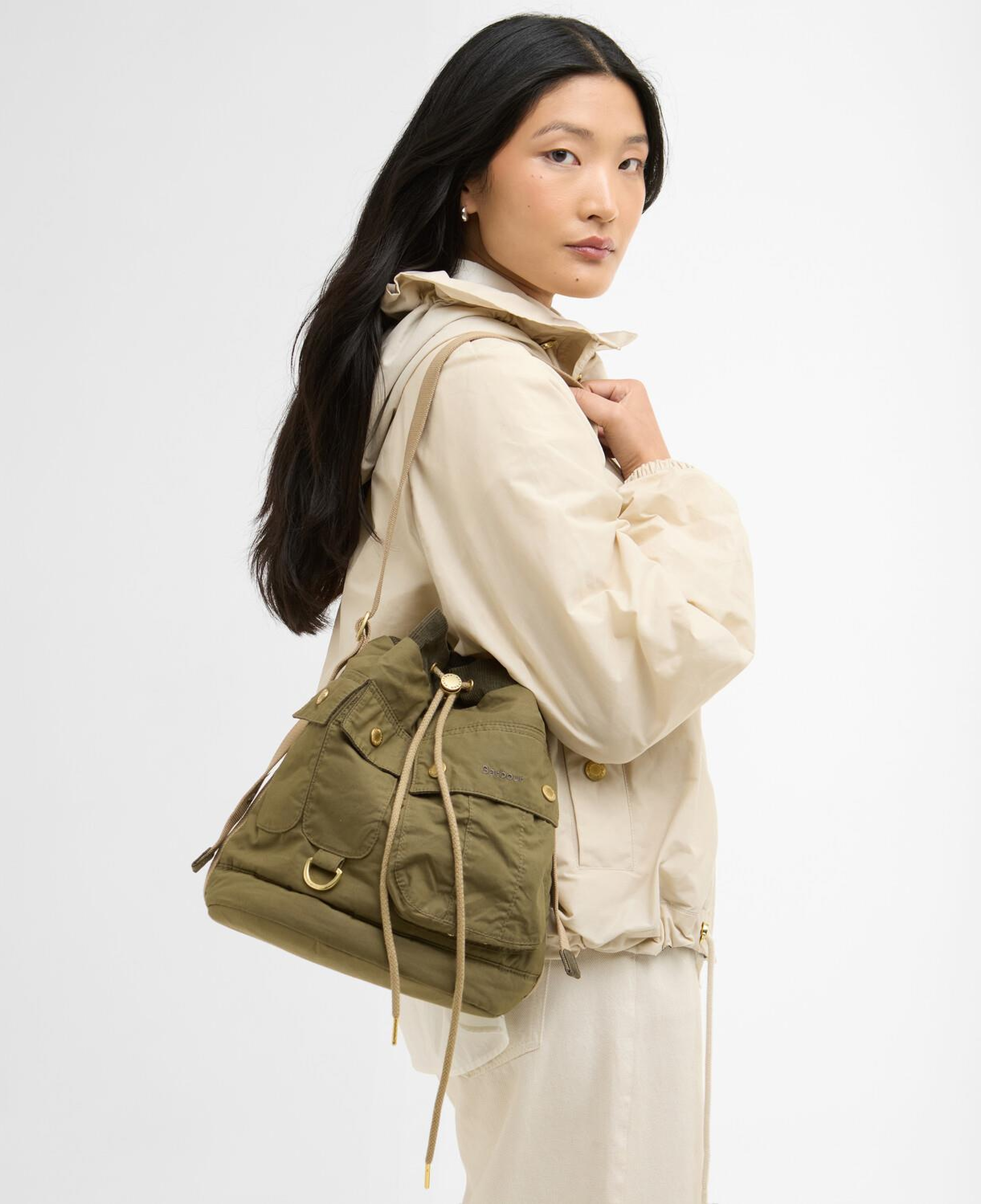 Barbour Mia Drawstring Kol Çantası