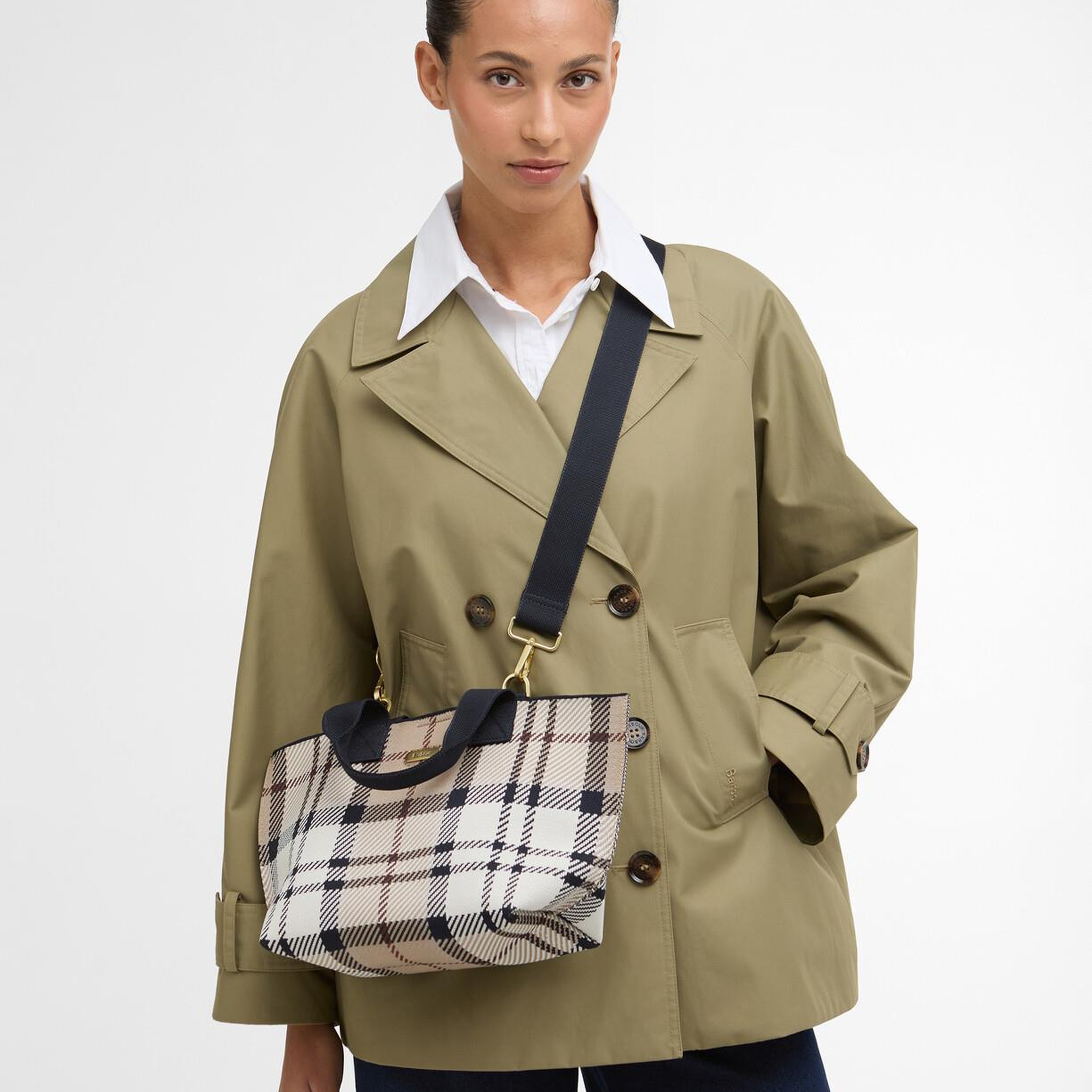 Barbour Layla Tartan Mini Kol Çantası