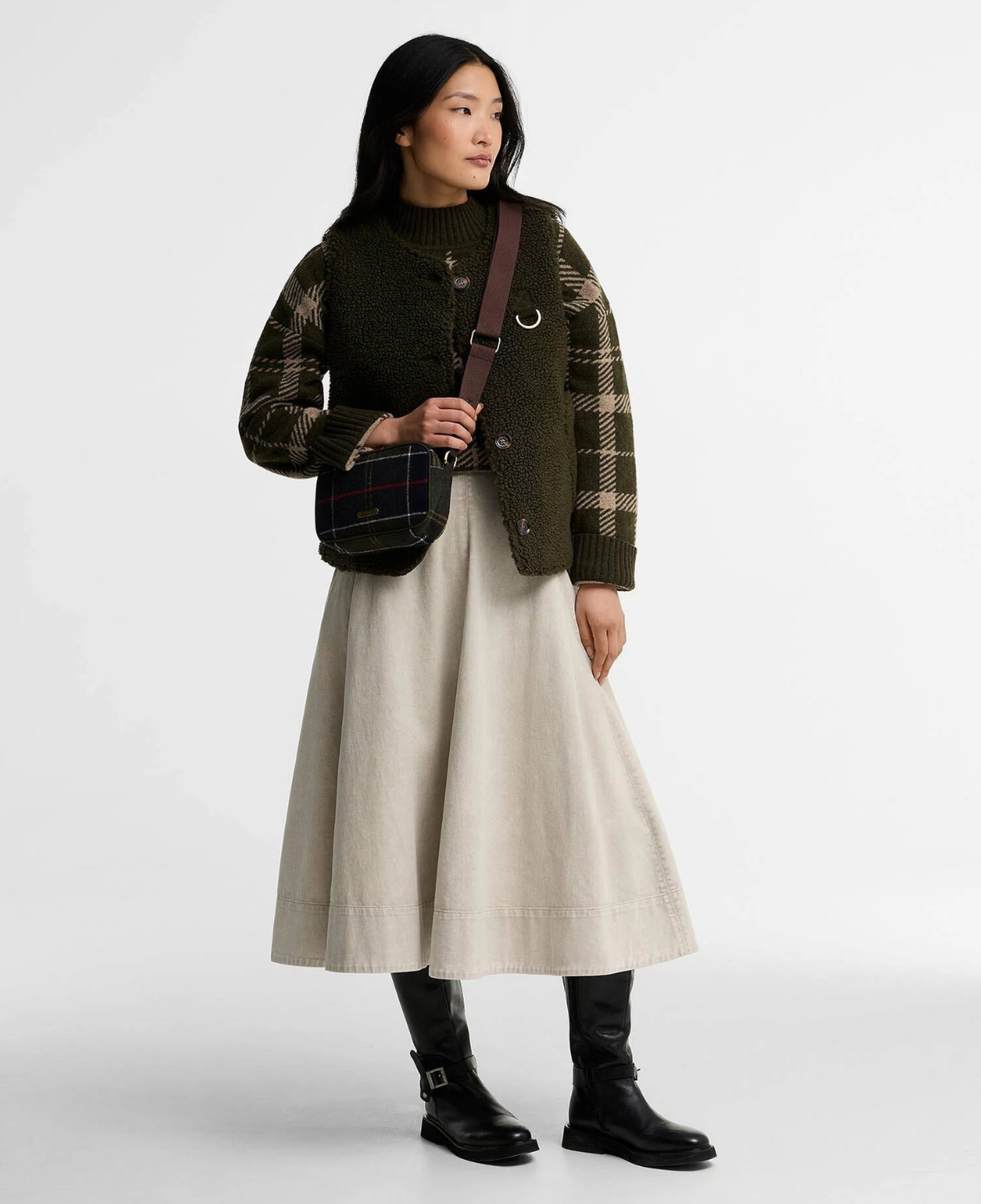Barbour Contin Tartan Mini Çapraz Çanta