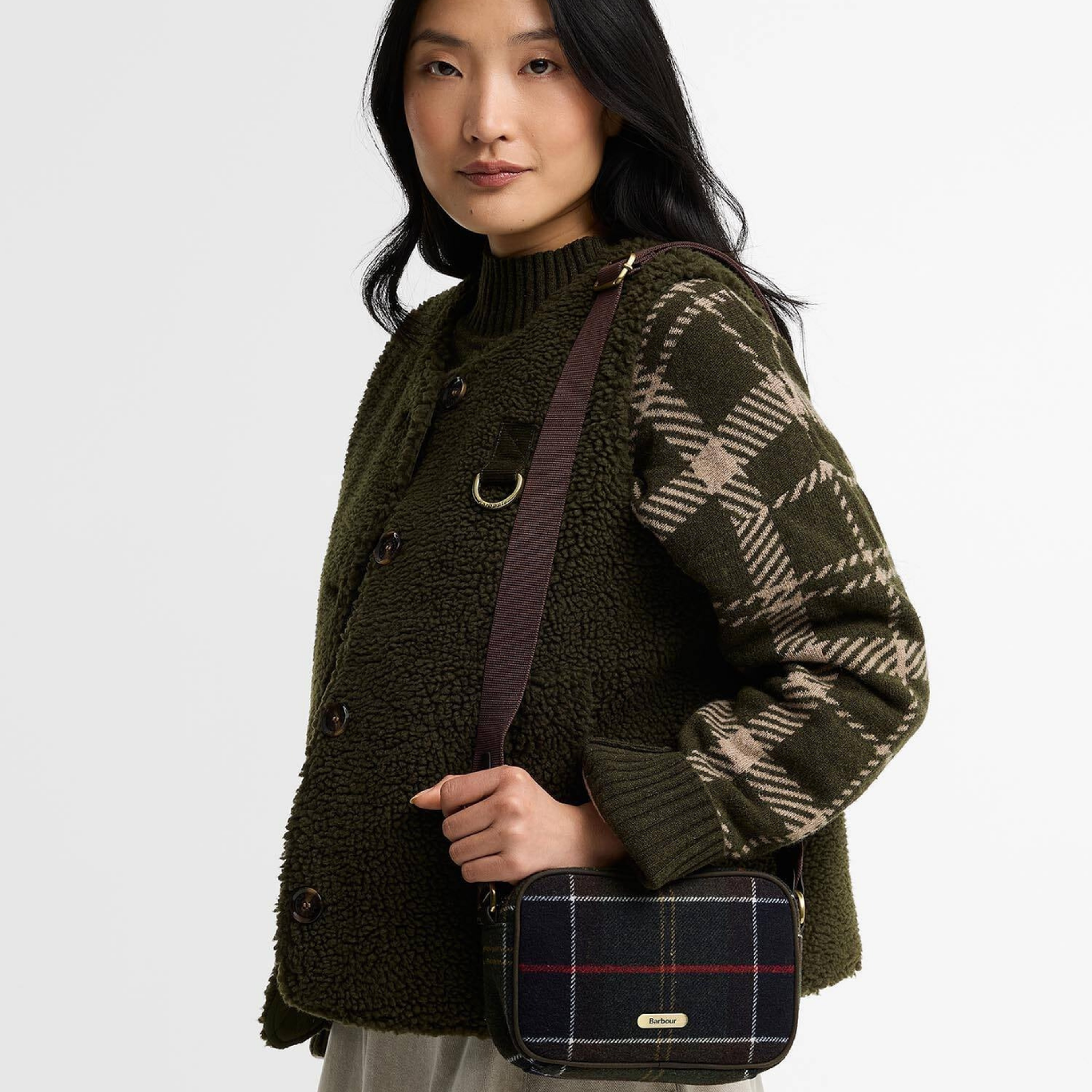 Barbour Contin Tartan Mini Çapraz Çanta
