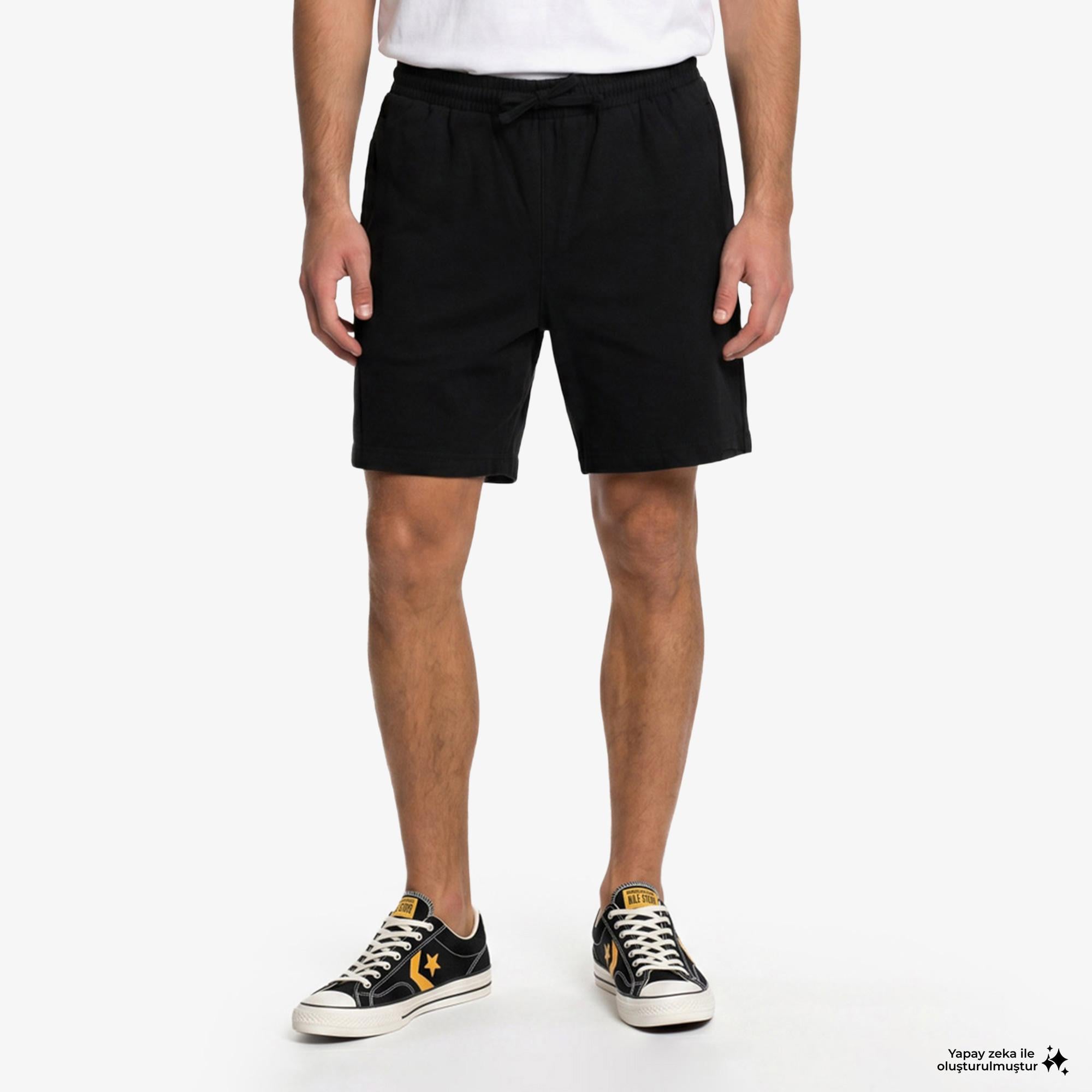 UNITED4 Regular Fit Erkek Siyah Şort