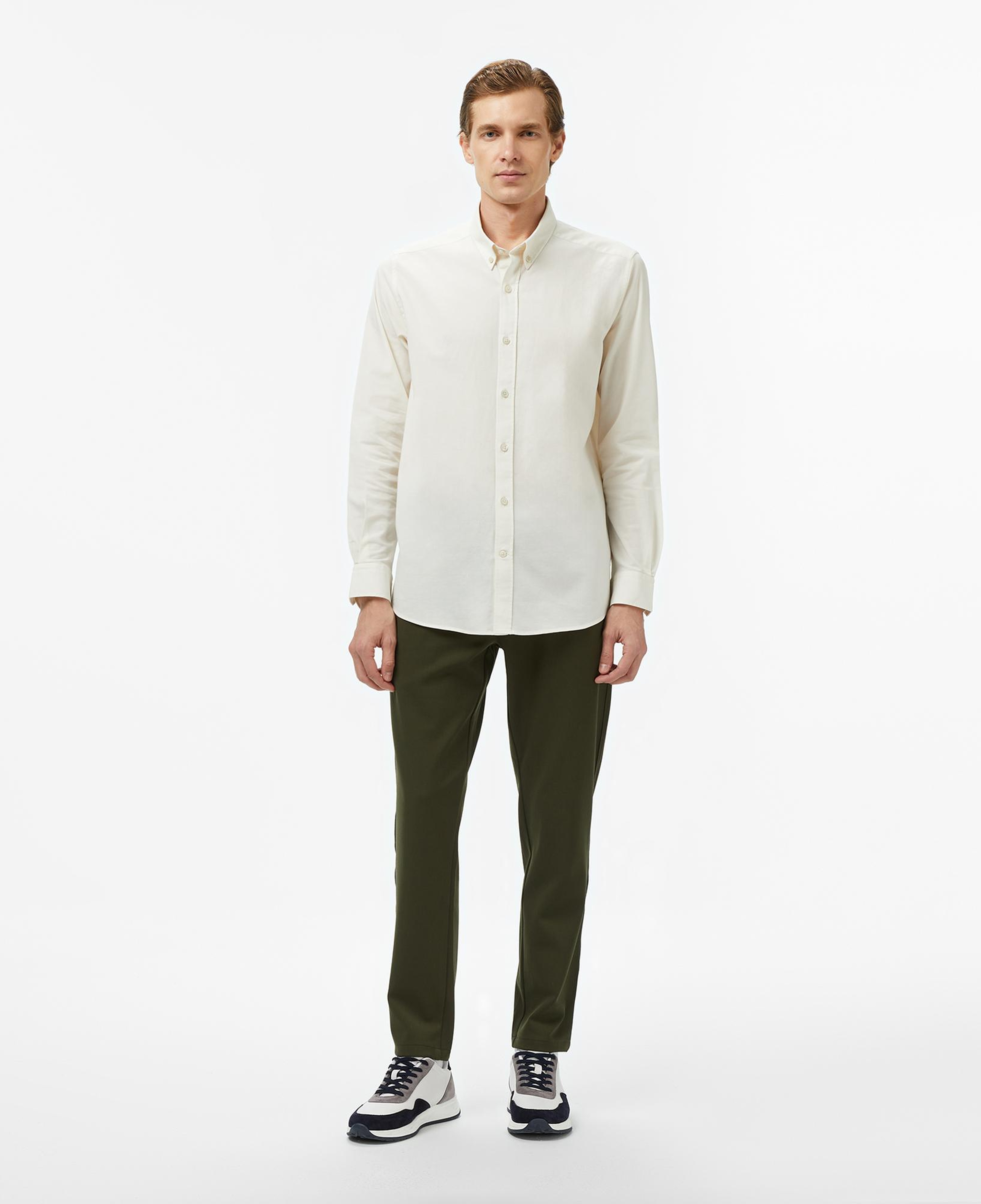 Nautica Erkek Krem Classic Fit Gömlek