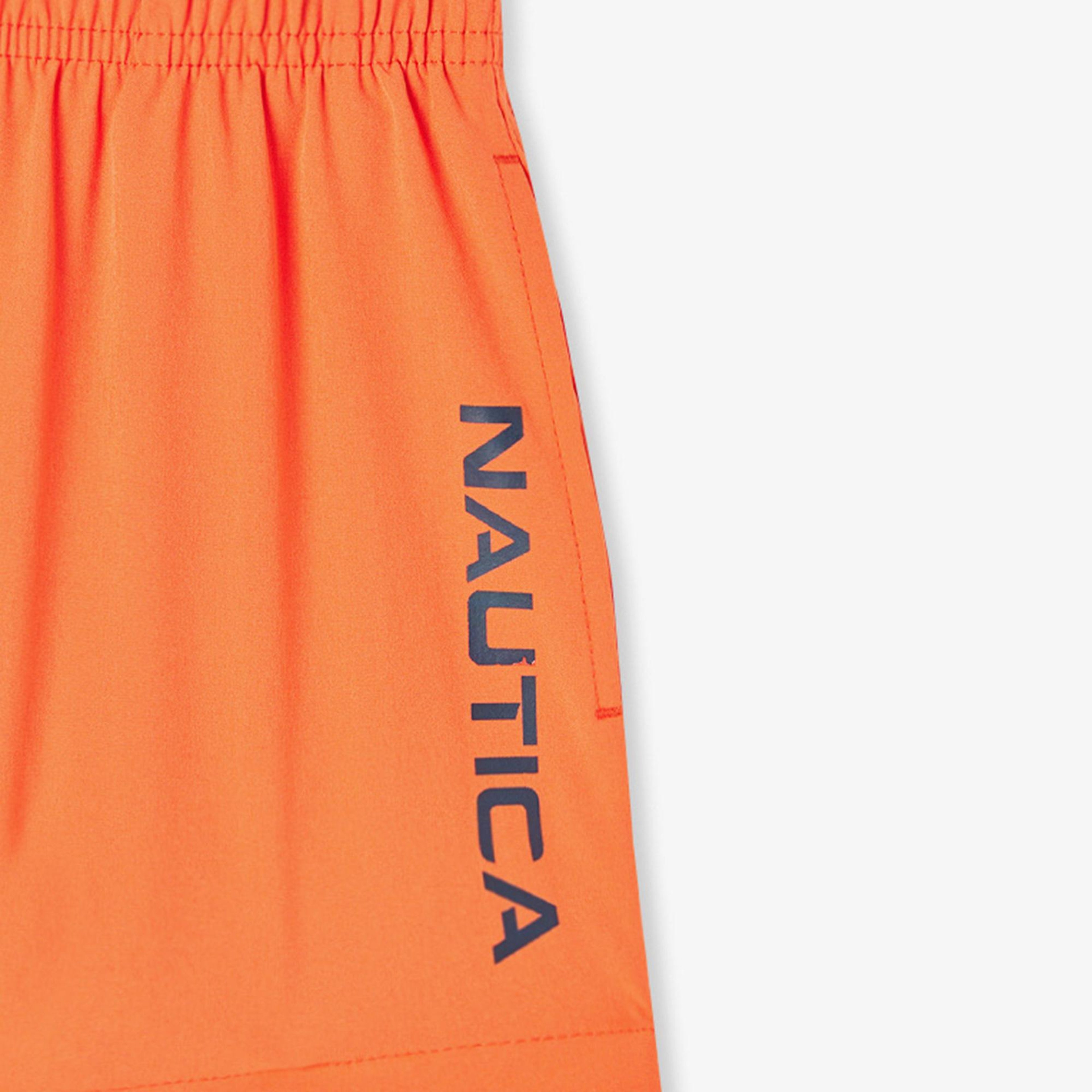 Nautica Erkek Çocuk Turuncu Standart Fit Deniz Şortu