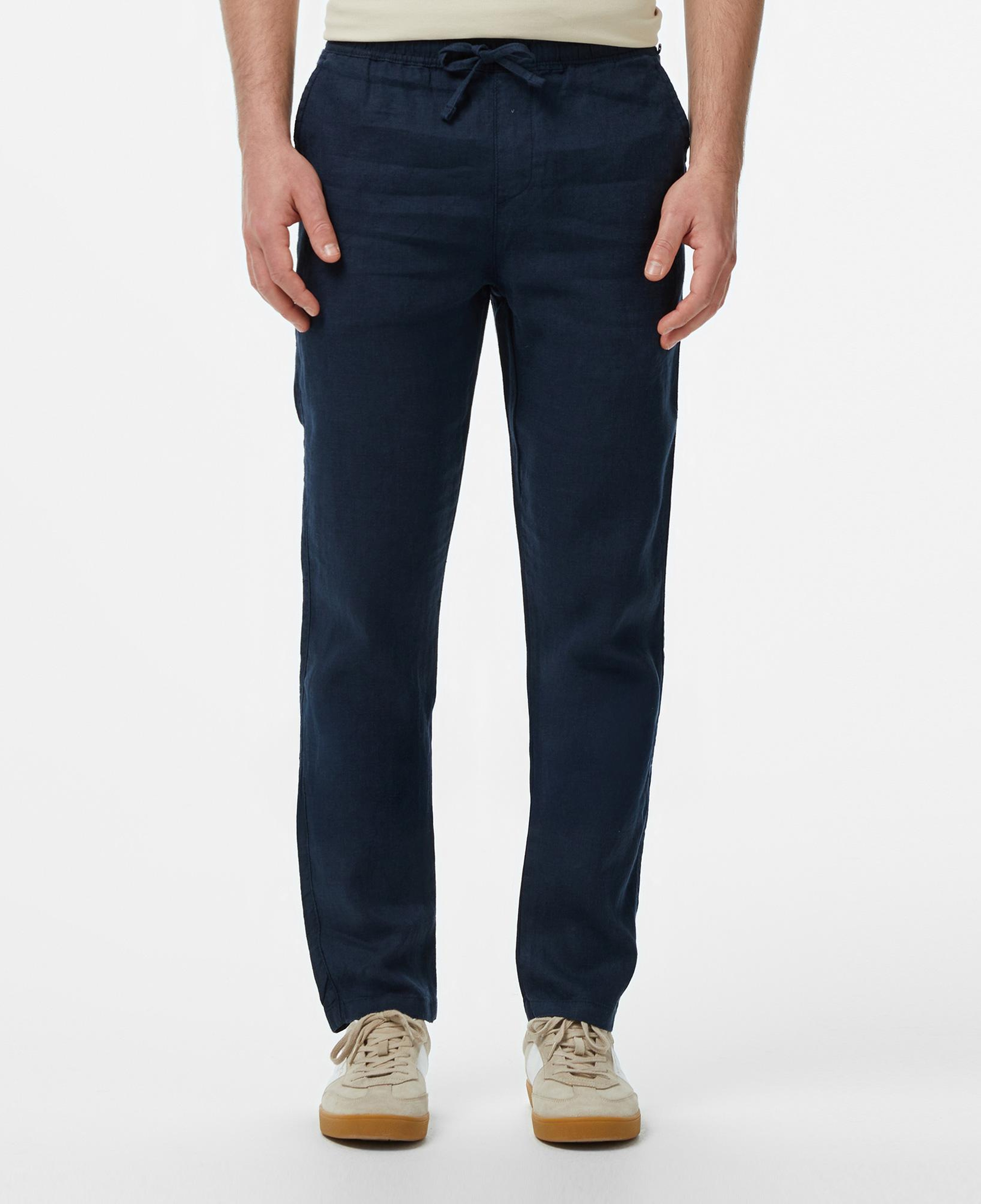 Nautica Erkek Lacivert Keten Jogger Pantolon