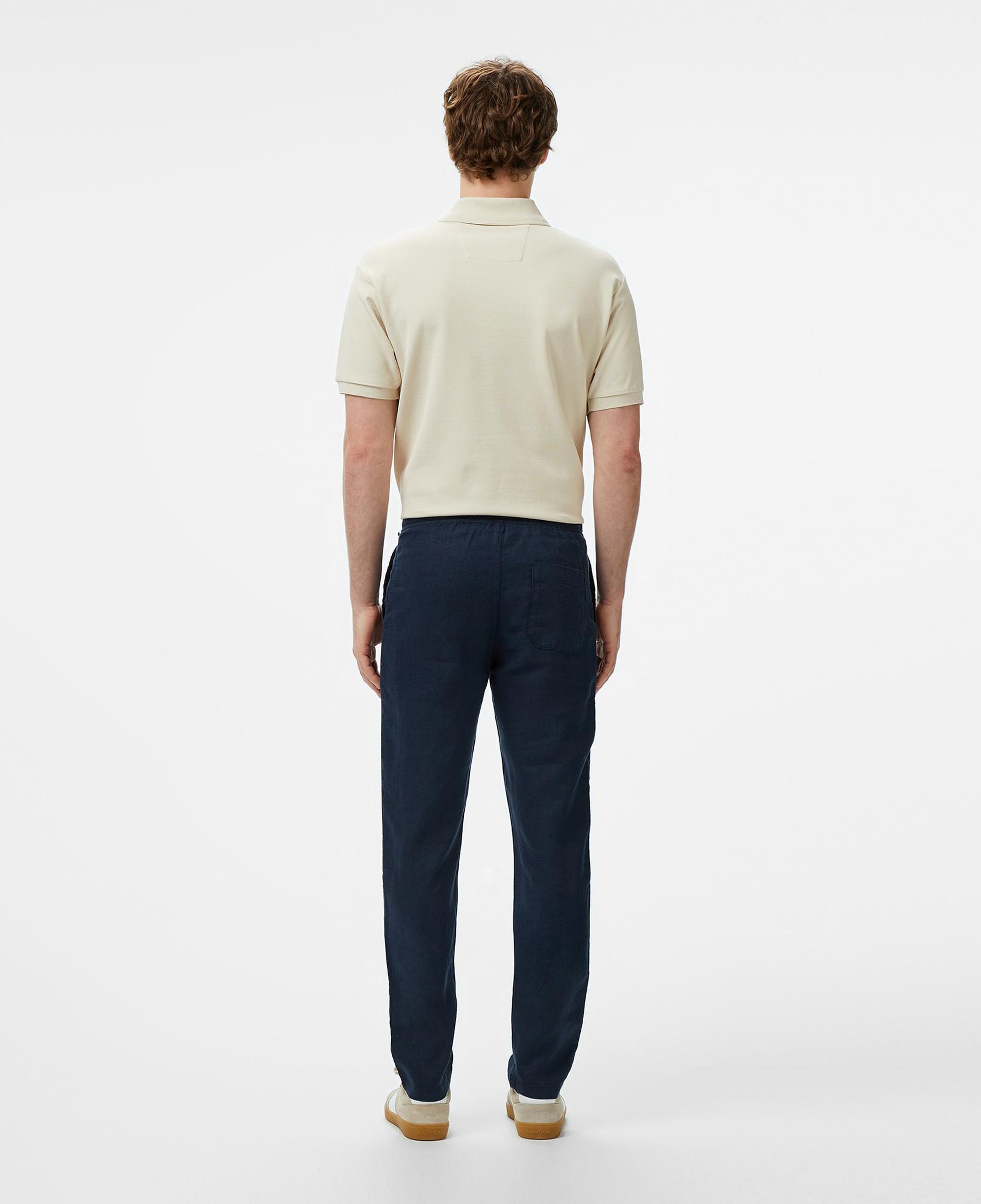 Nautica Erkek Lacivert Keten Jogger Pantolon