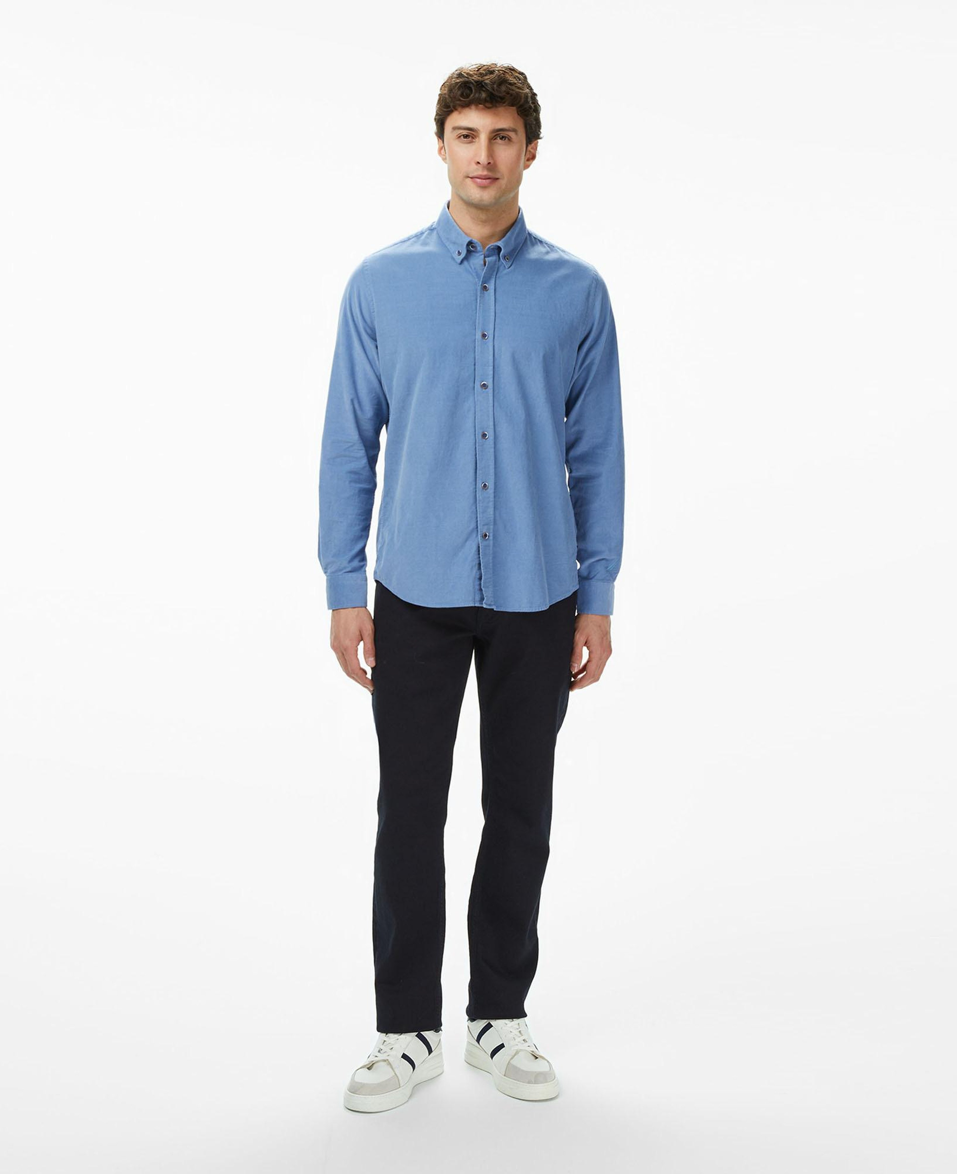 Nautica Erkek Mavi Classic Fit Gömlek