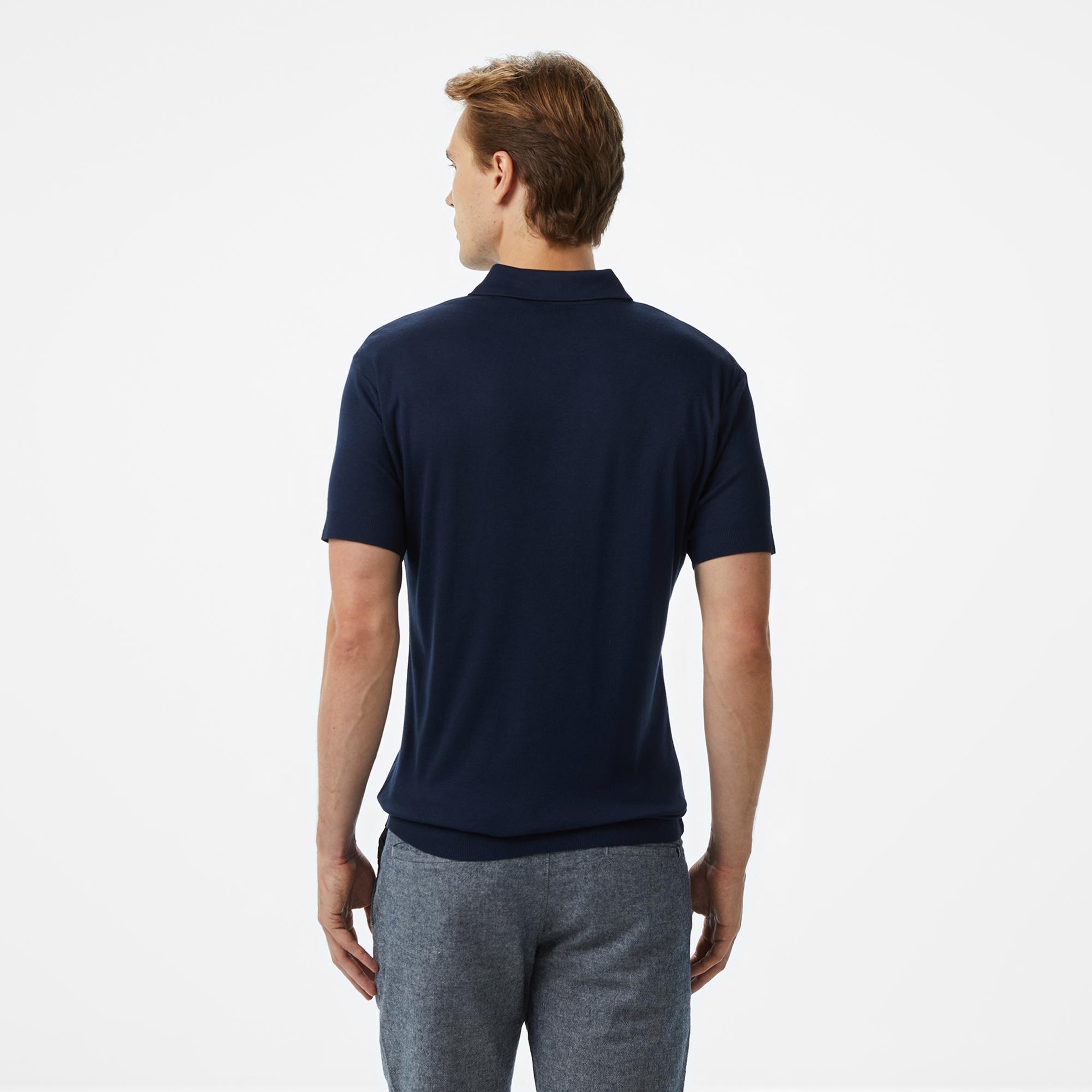 Nautica Erkek Lacivert Classic Fit Modal Karışımlı Polo