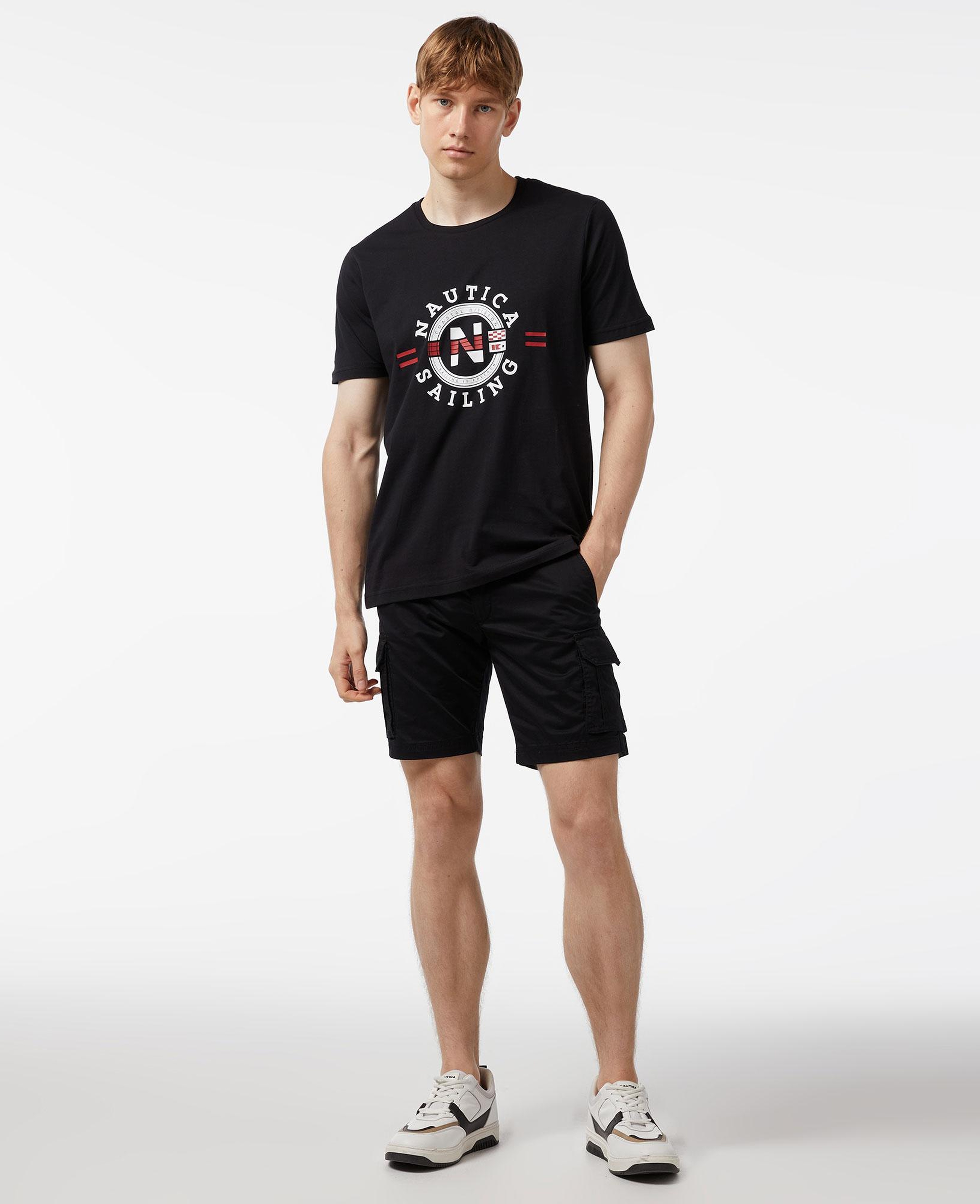 Nautica Erkek Siyah Regular Fit Şort