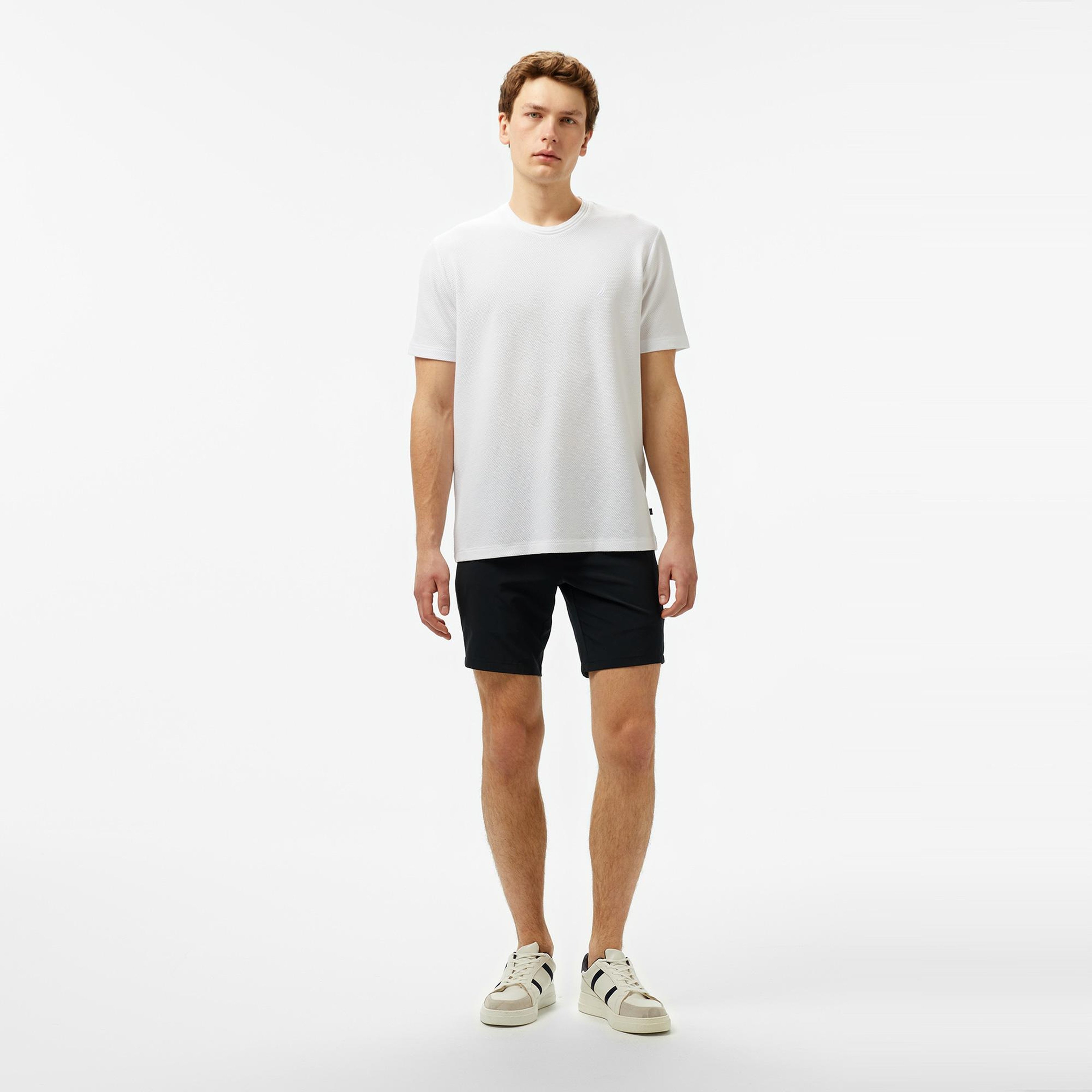 Nautica Erkek Beyaz Regular Fit T-Shirt