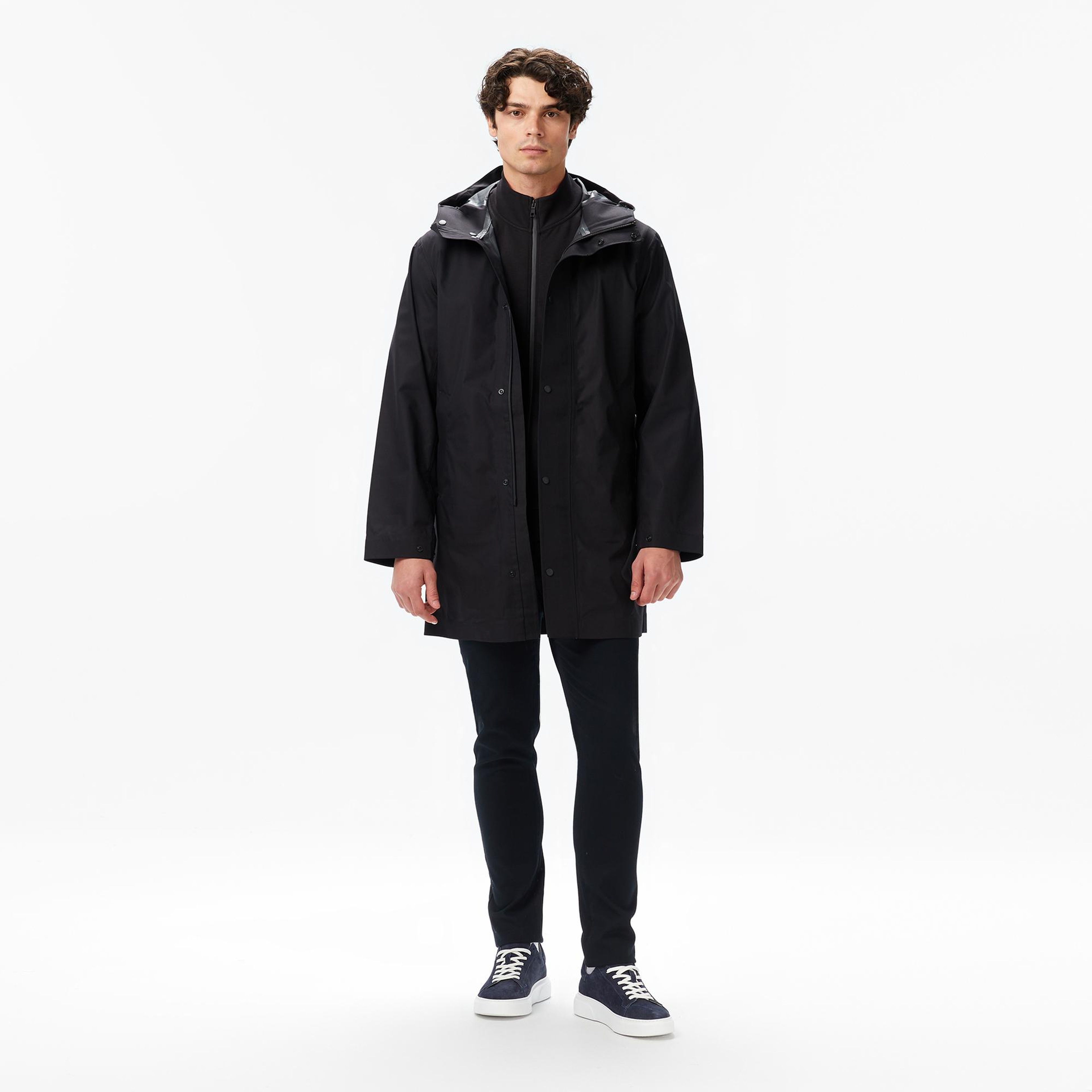 Nautica Erkek Siyah Regular Fit Mont