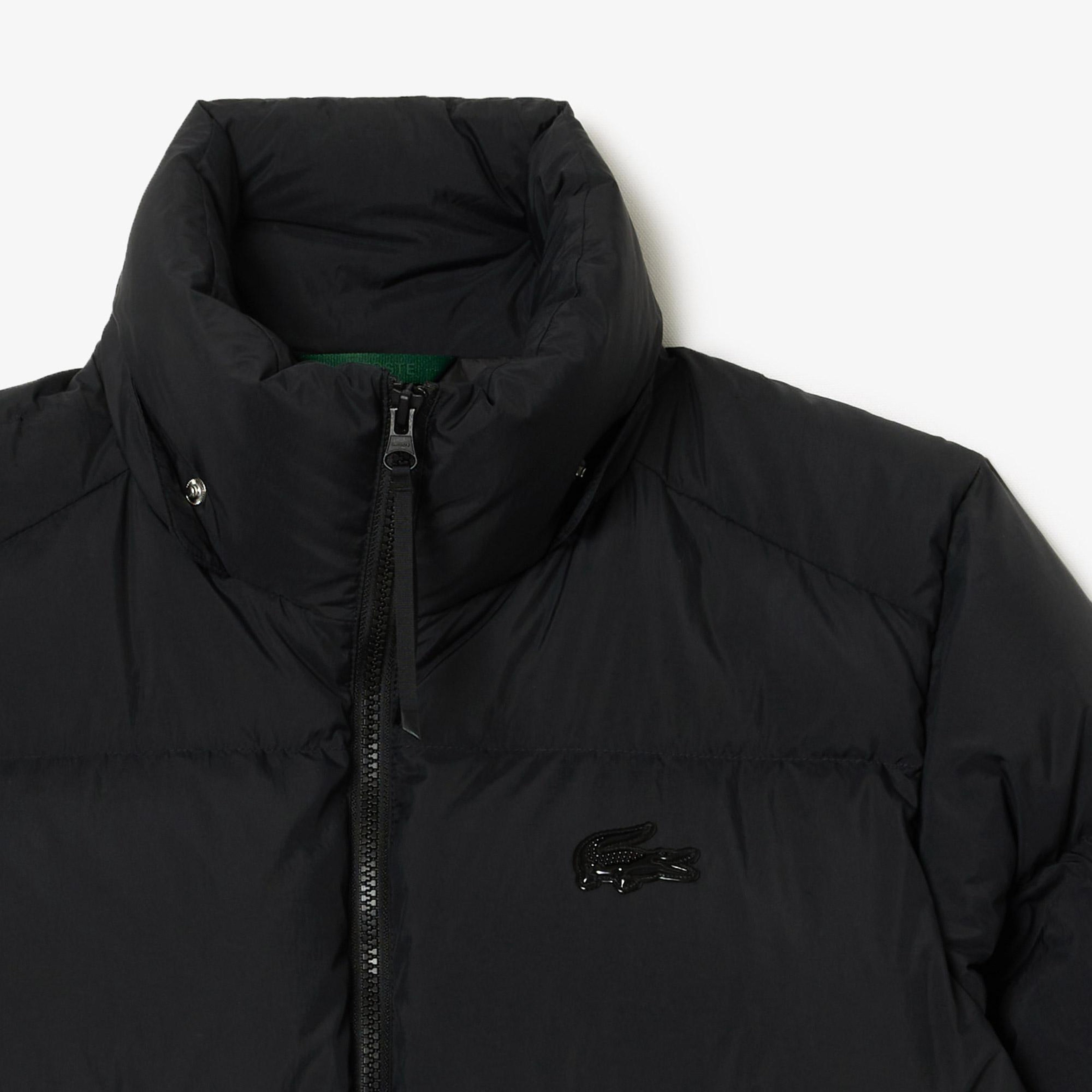 Kadın Relaxed Fit Kapüşonlu Siyah Şişme Mont