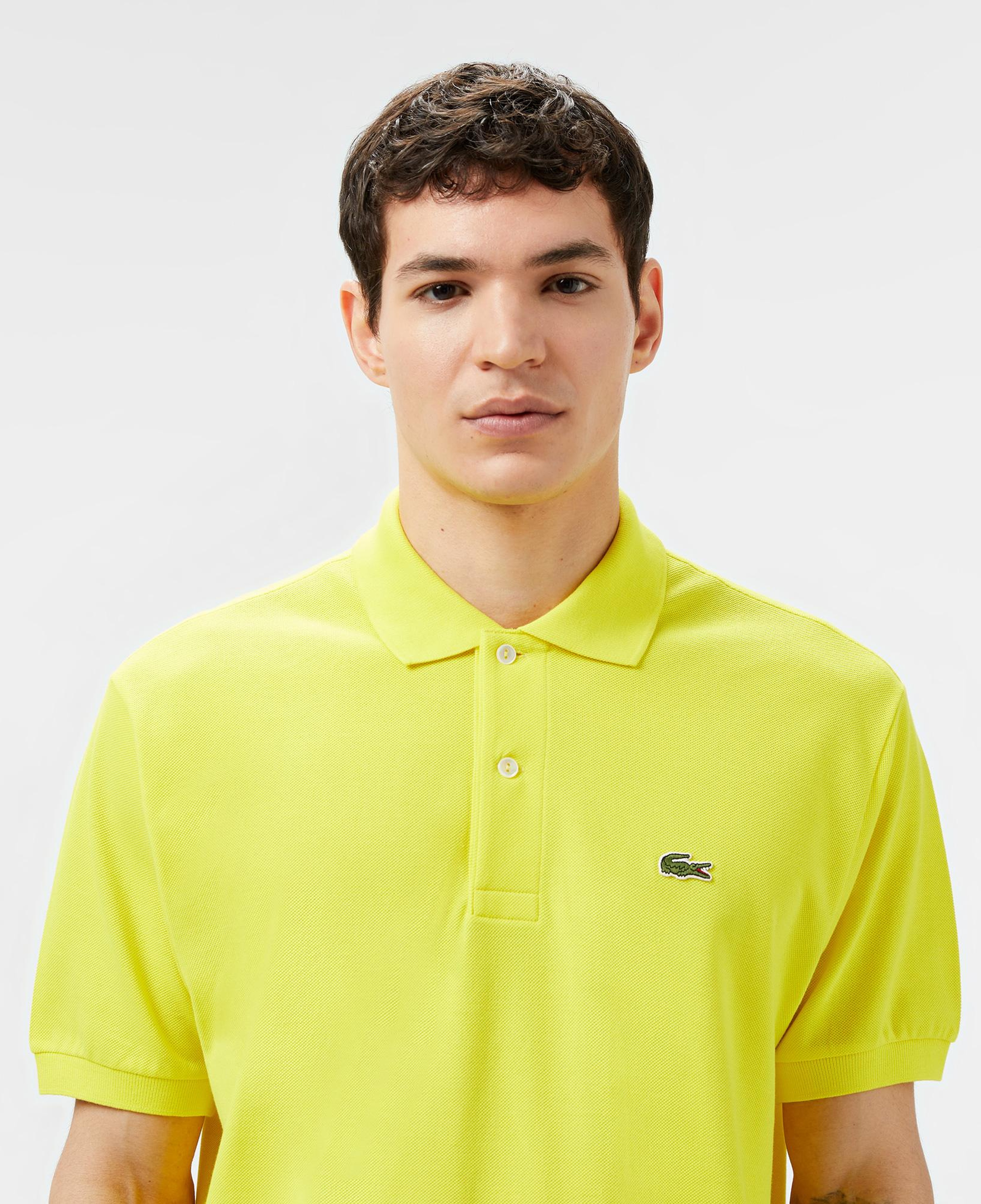L.12.12 Erkek Classic Fit Sarı Polo