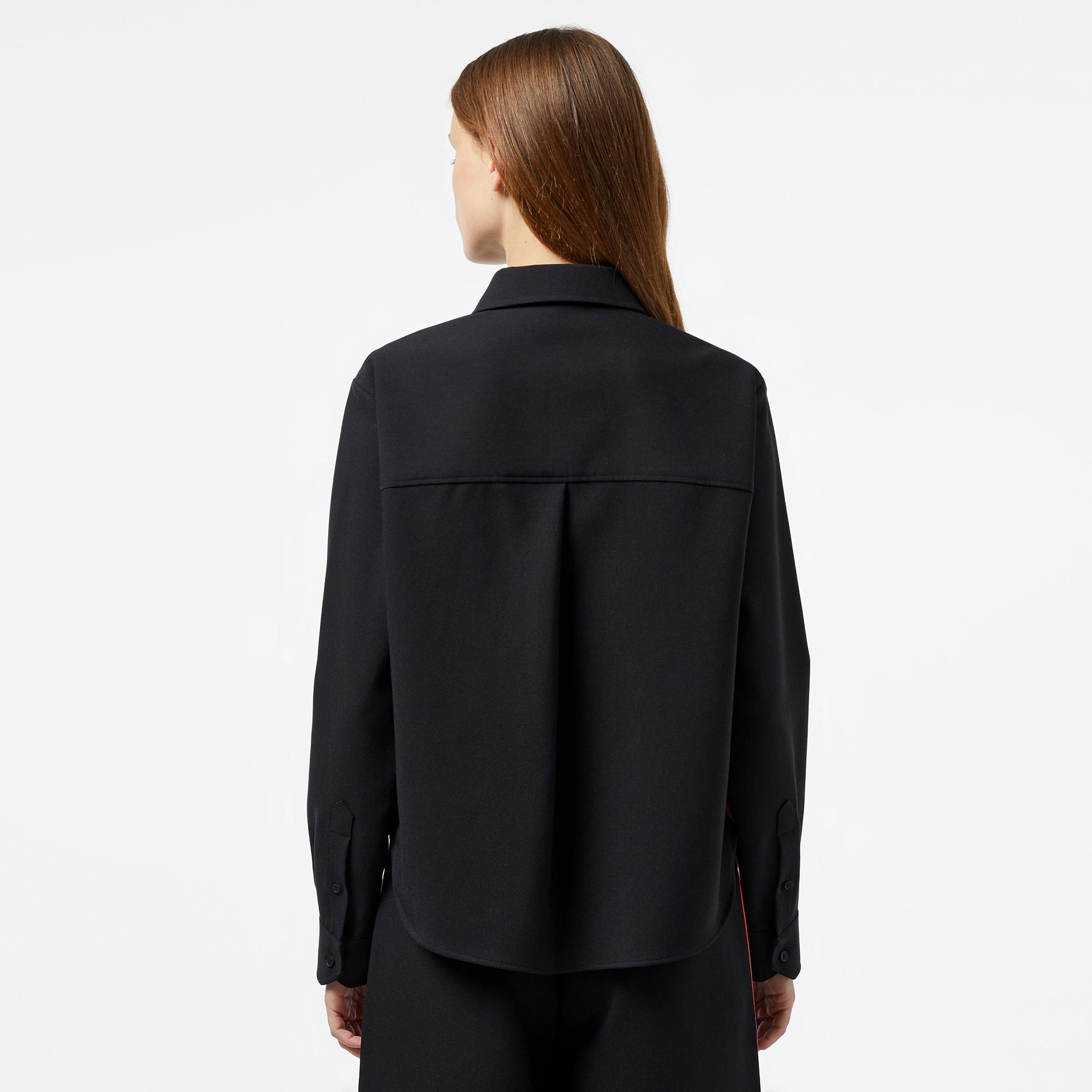 Kadın Oversize Fit Siyah Gömlek