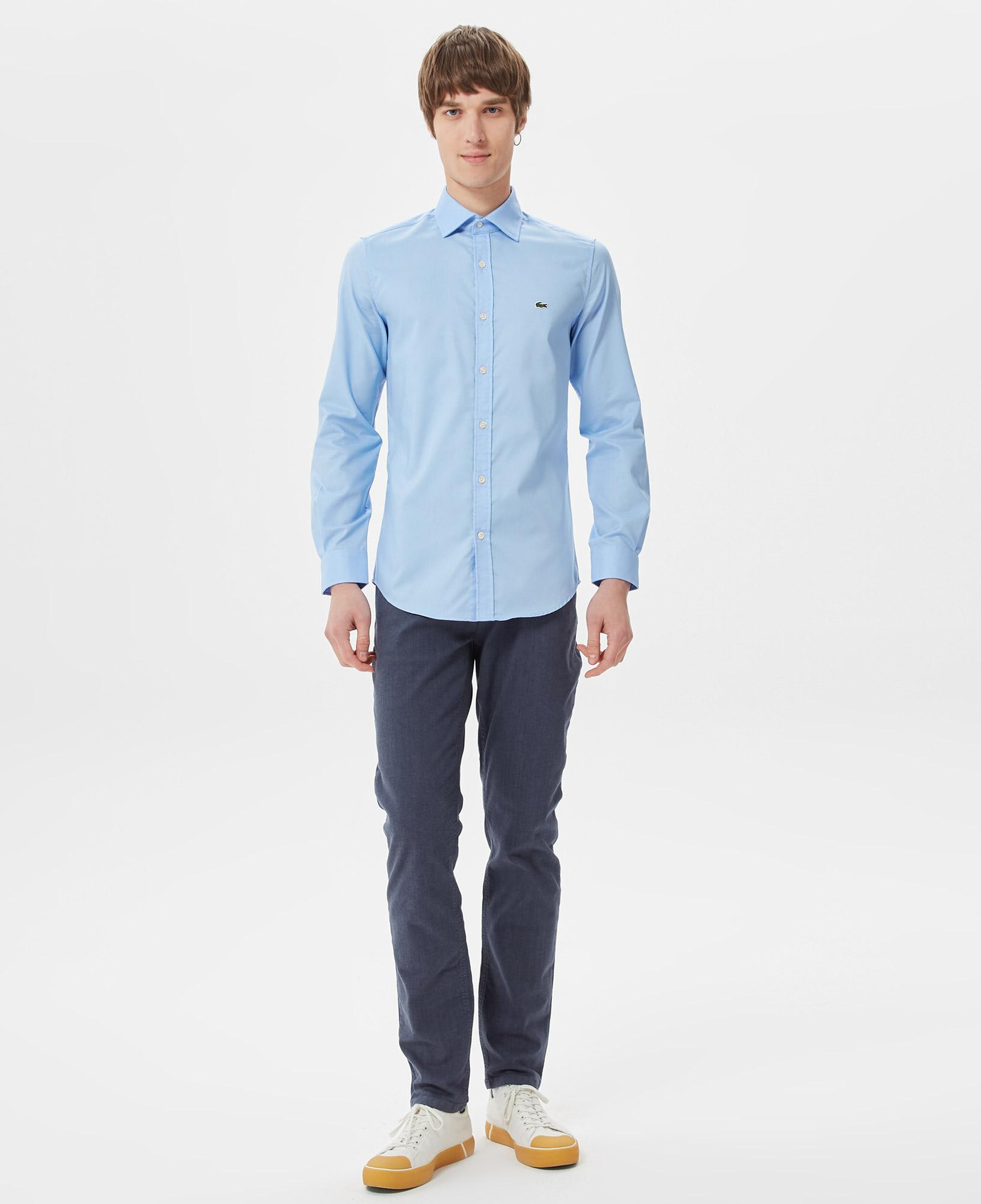 Erkek Slim Fit Açık Mavi Gömlek