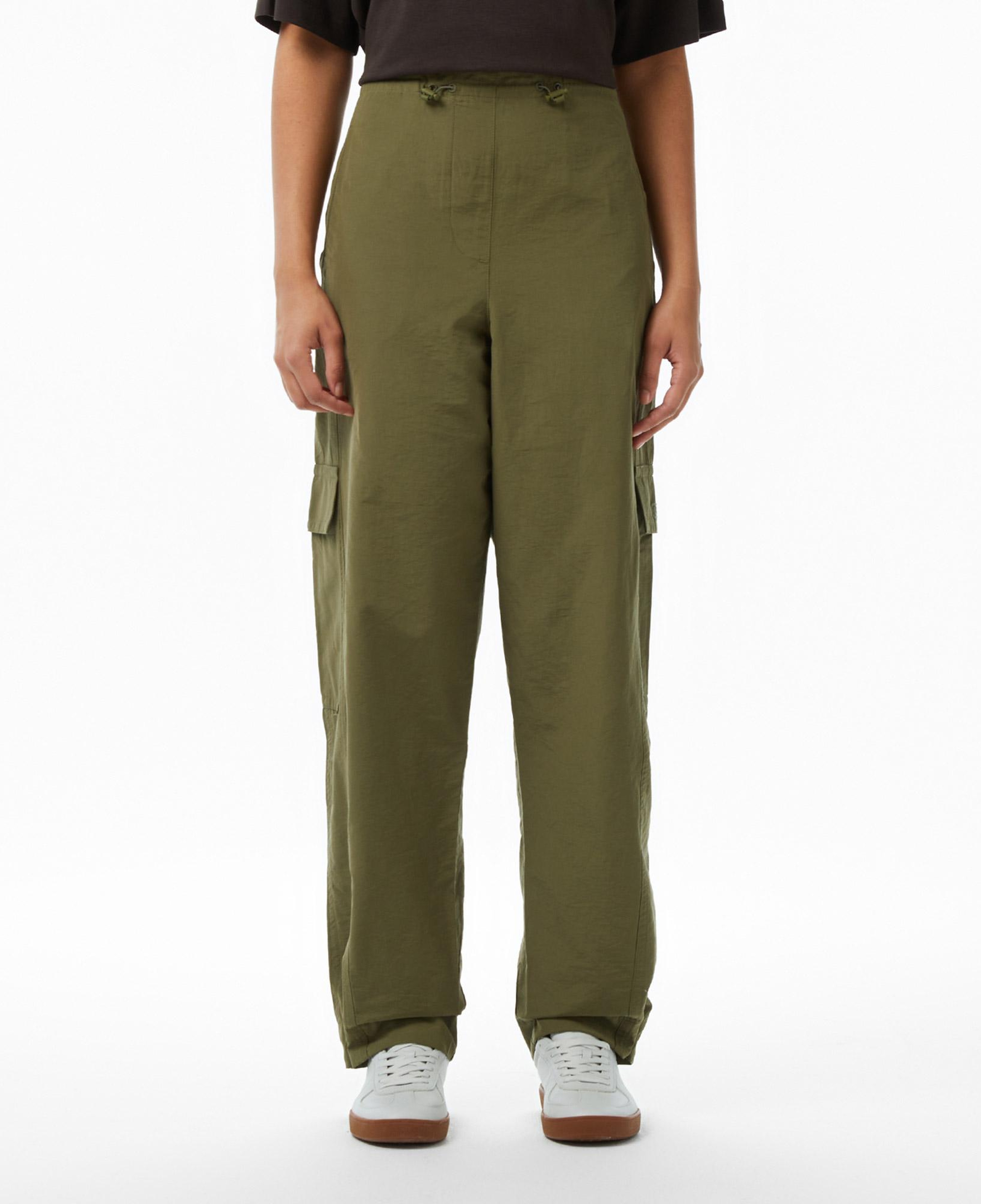Kadın Oversize Fit Haki Pantolon