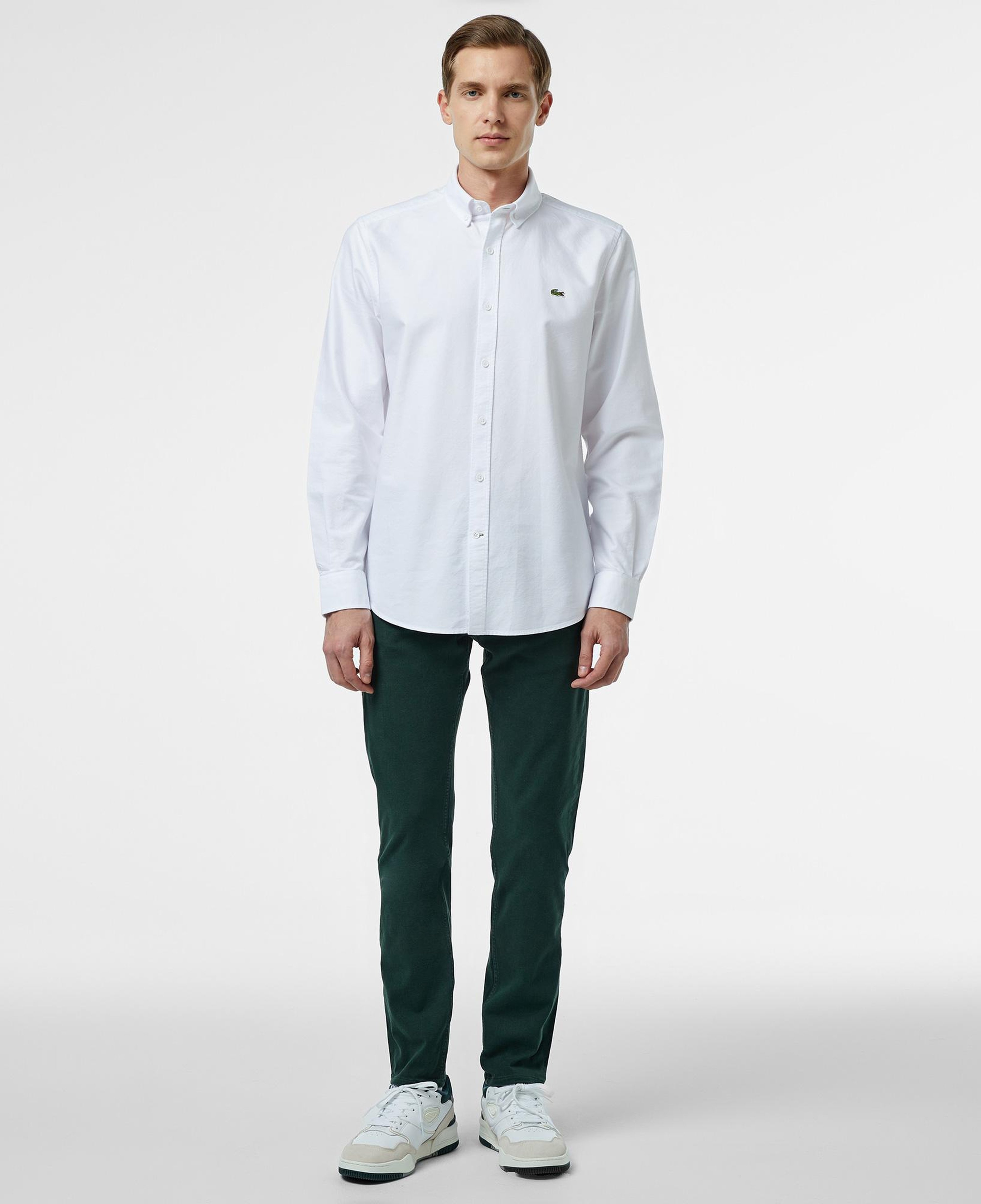 Erkek Slim Fit Beyaz Gömlek