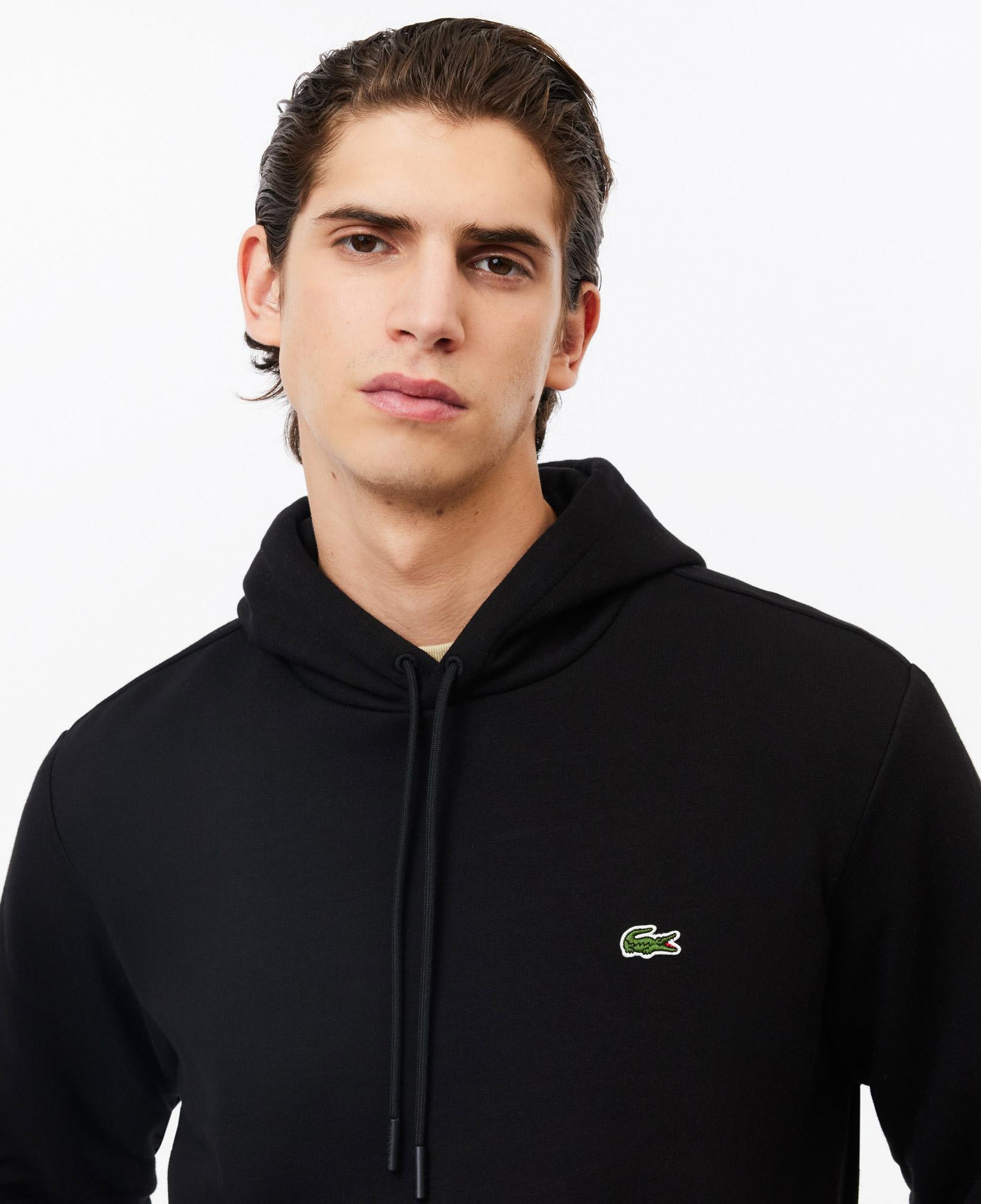 Erkek Classic Fit Kapüşonlu Siyah Sweatshirt