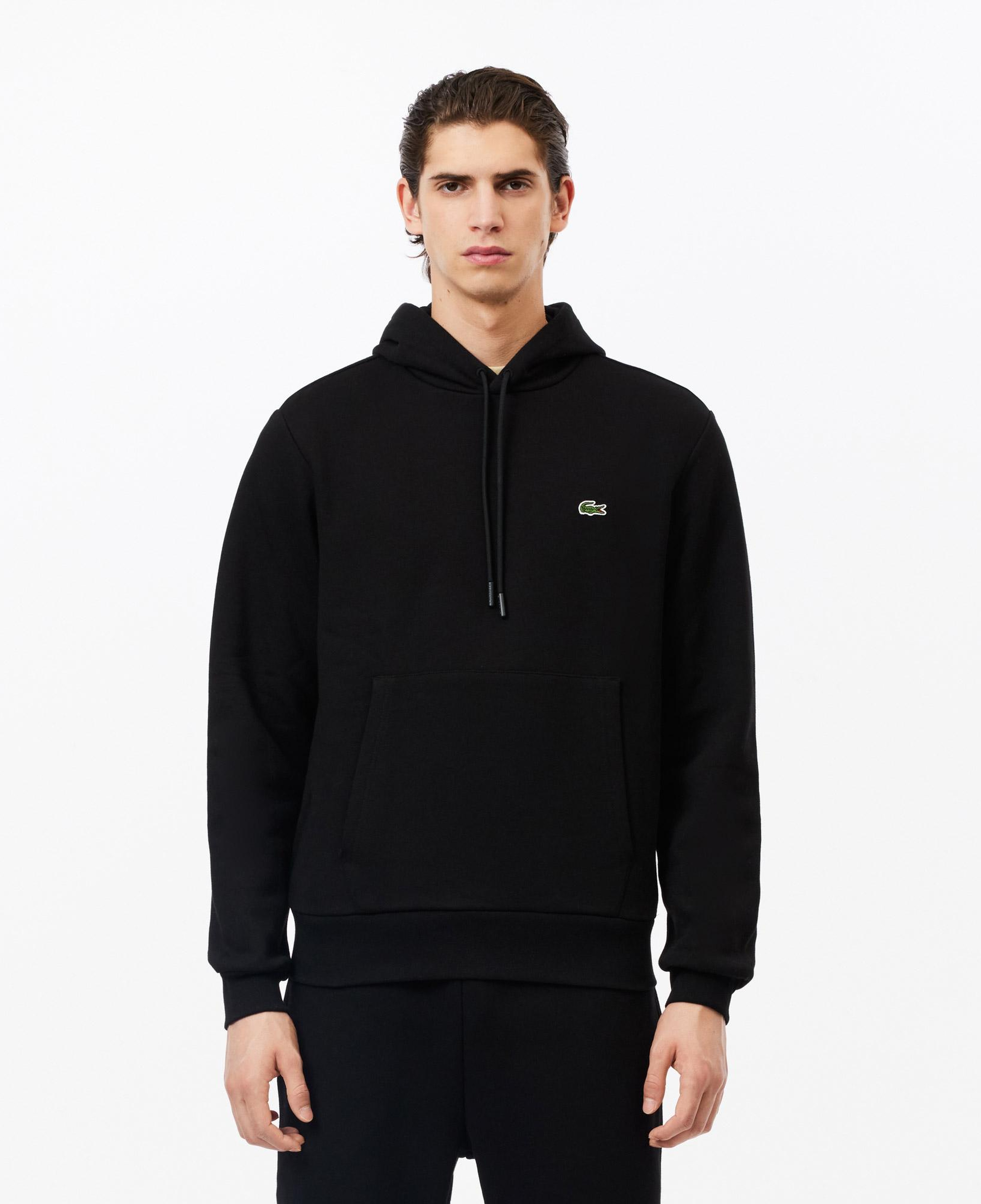Erkek Classic Fit Kapüşonlu Siyah Sweatshirt