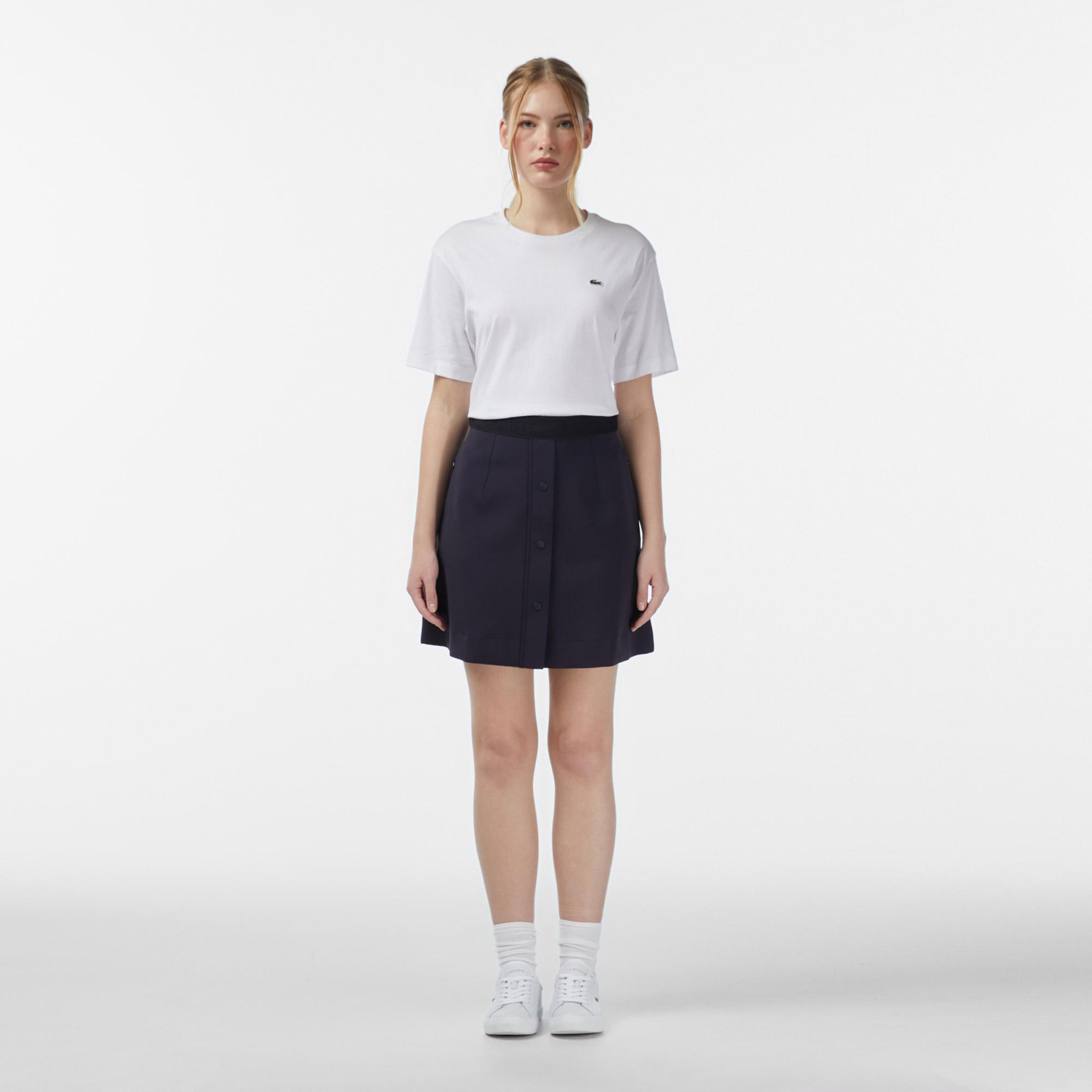 Kadın Classic Fit Lacivert Etek