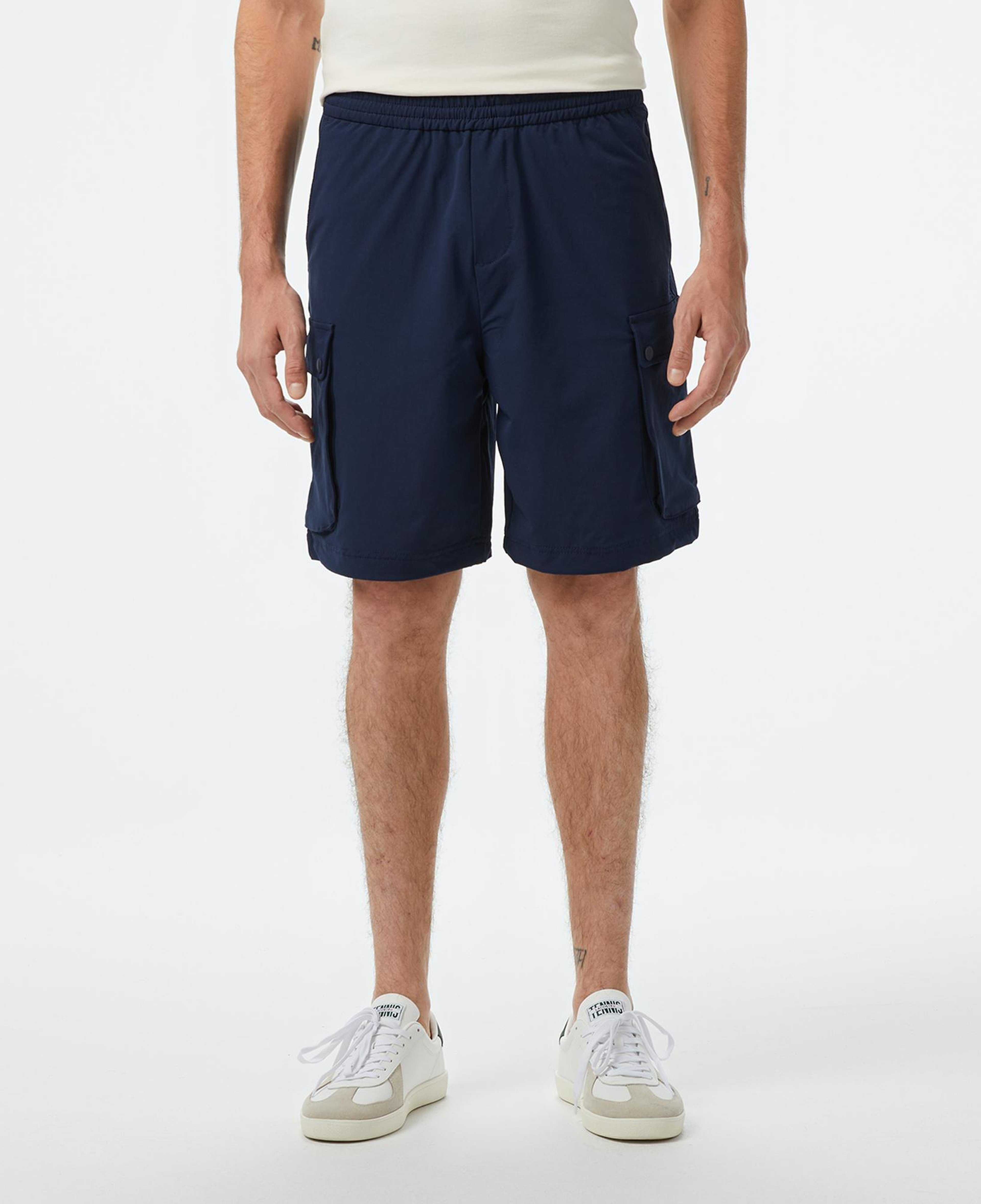 Erkek Relaxed Fit Lacivert Bermuda Şort