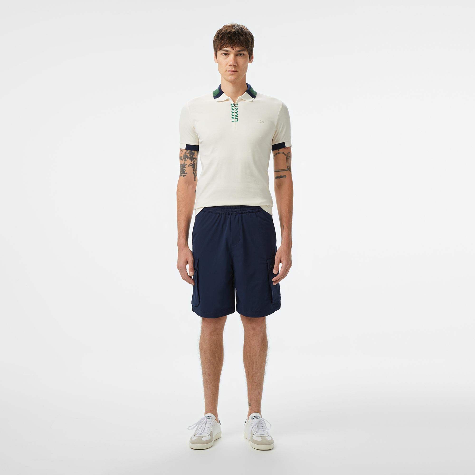 Erkek Relaxed Fit Lacivert Bermuda Şort