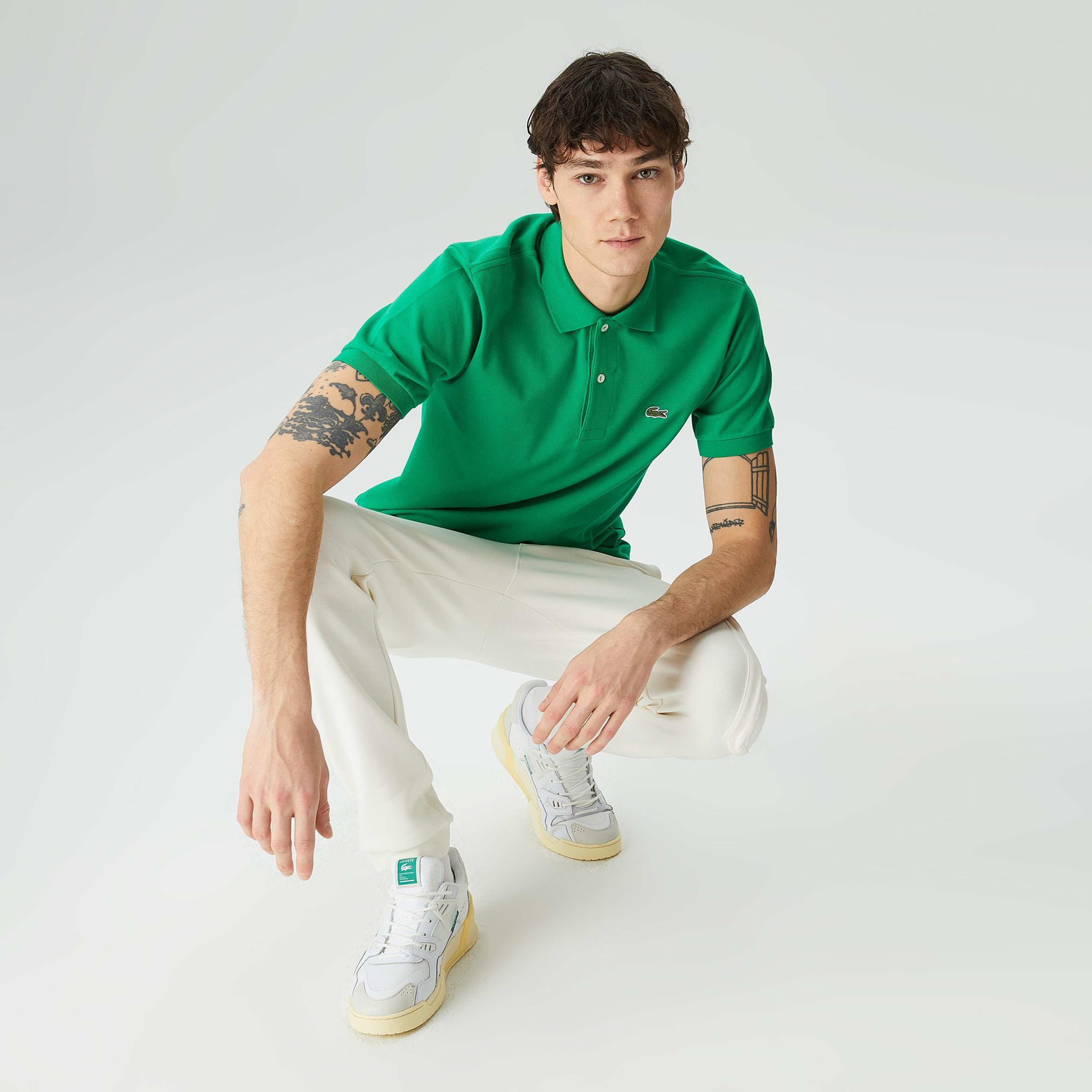 Lacoste L.12.12 Erkek Classic Fit Yeşil Polo