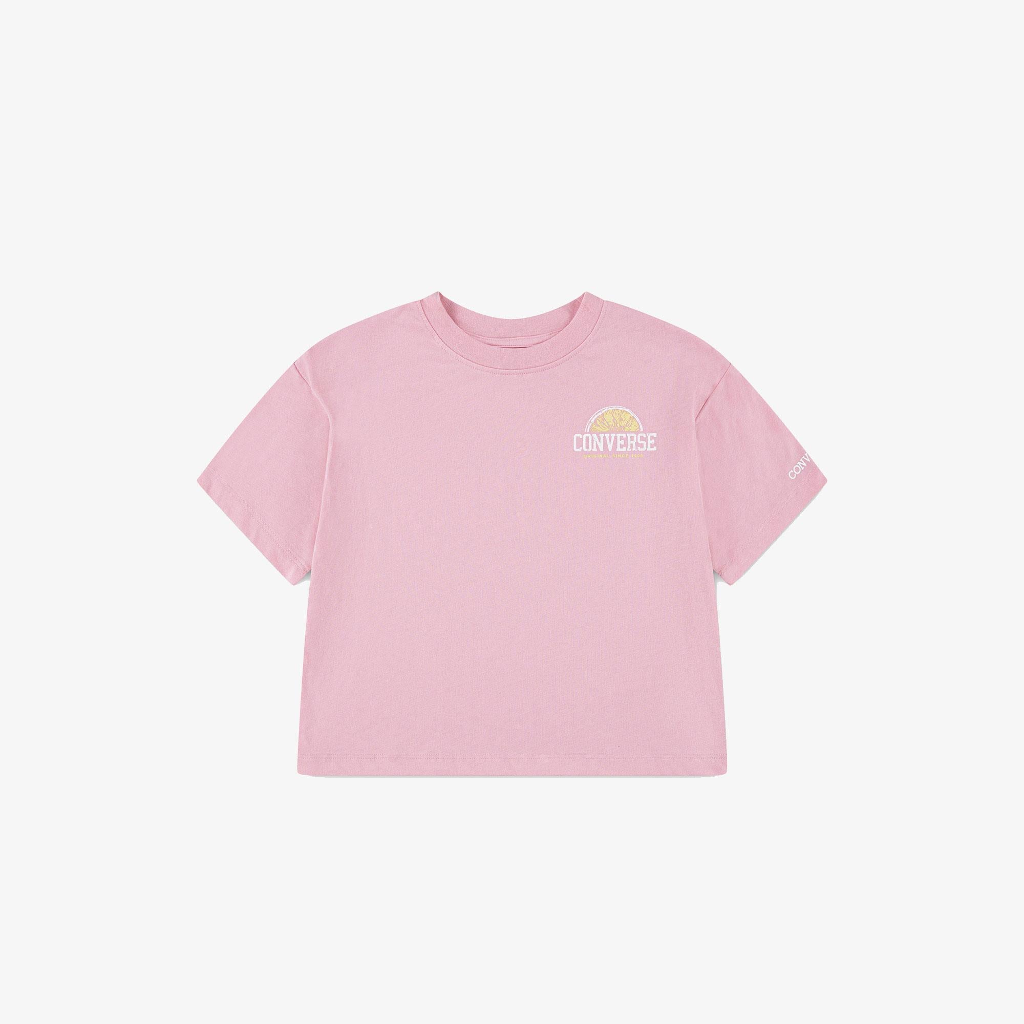 Converse Front Back Fruit Çocuk Siyah T-Shirt