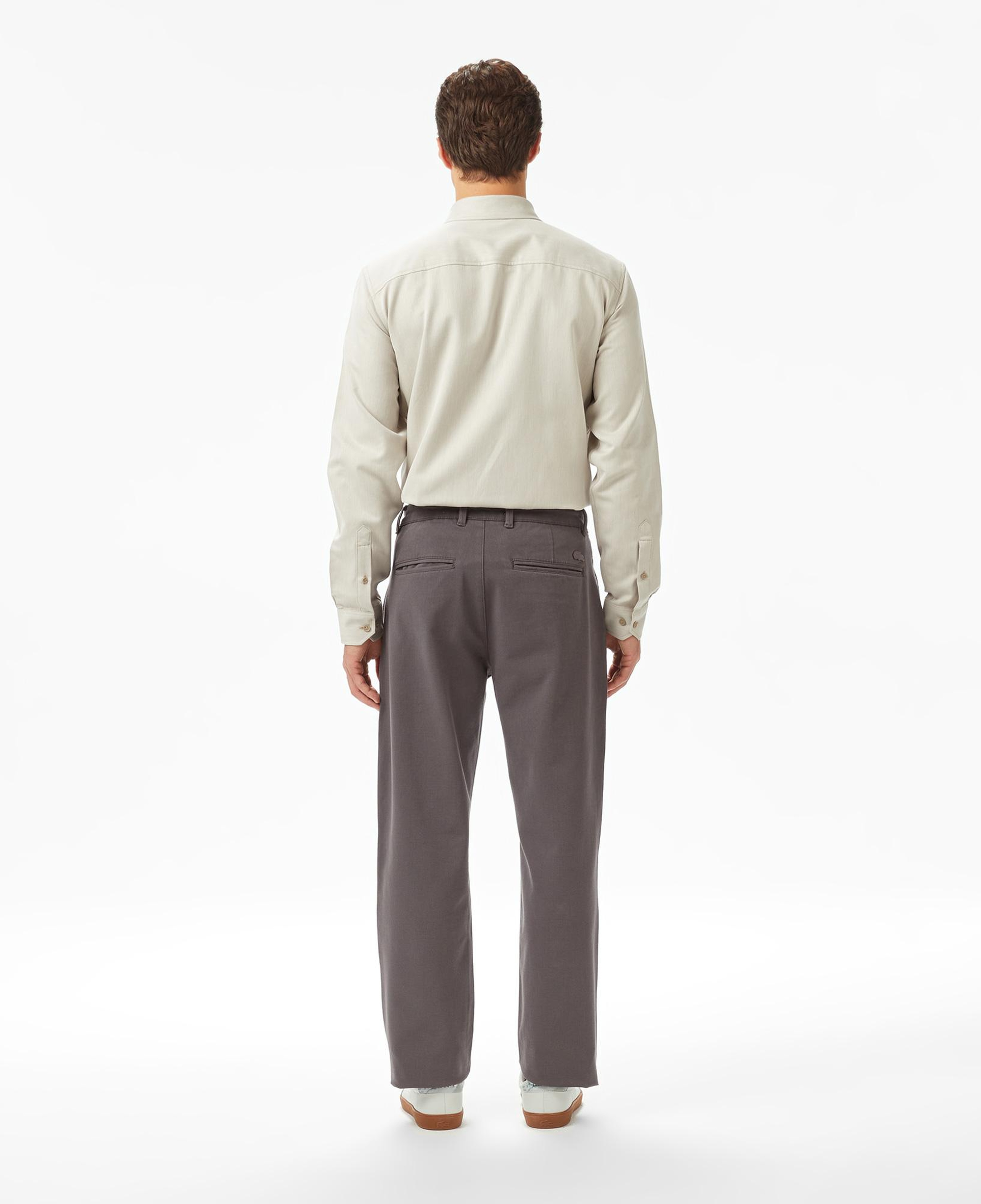 Erkek Regular Fit Koyu Gri Modal Karışımlı Pantolon