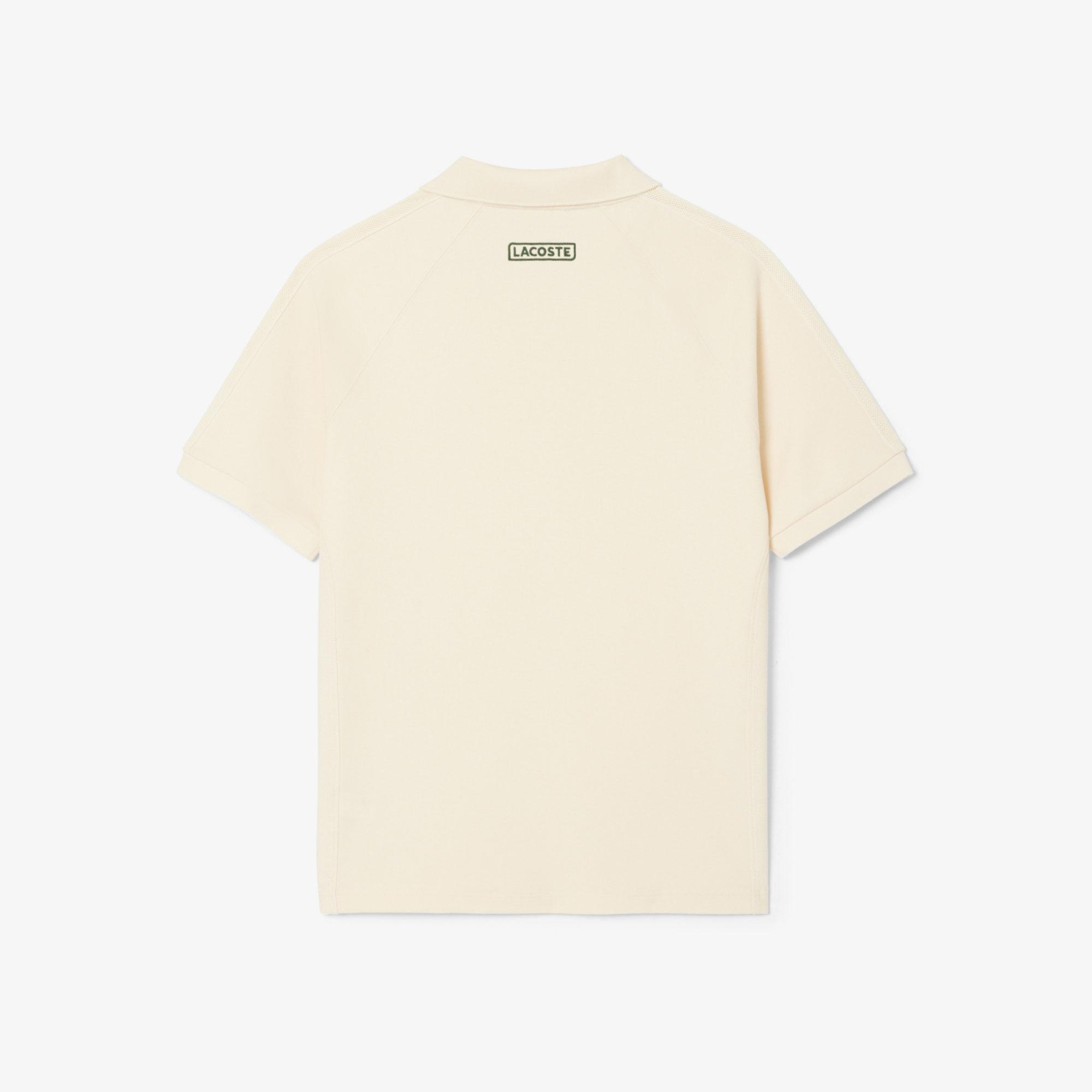 Erkek Classic Fit Organik Pamuk Krem Polo